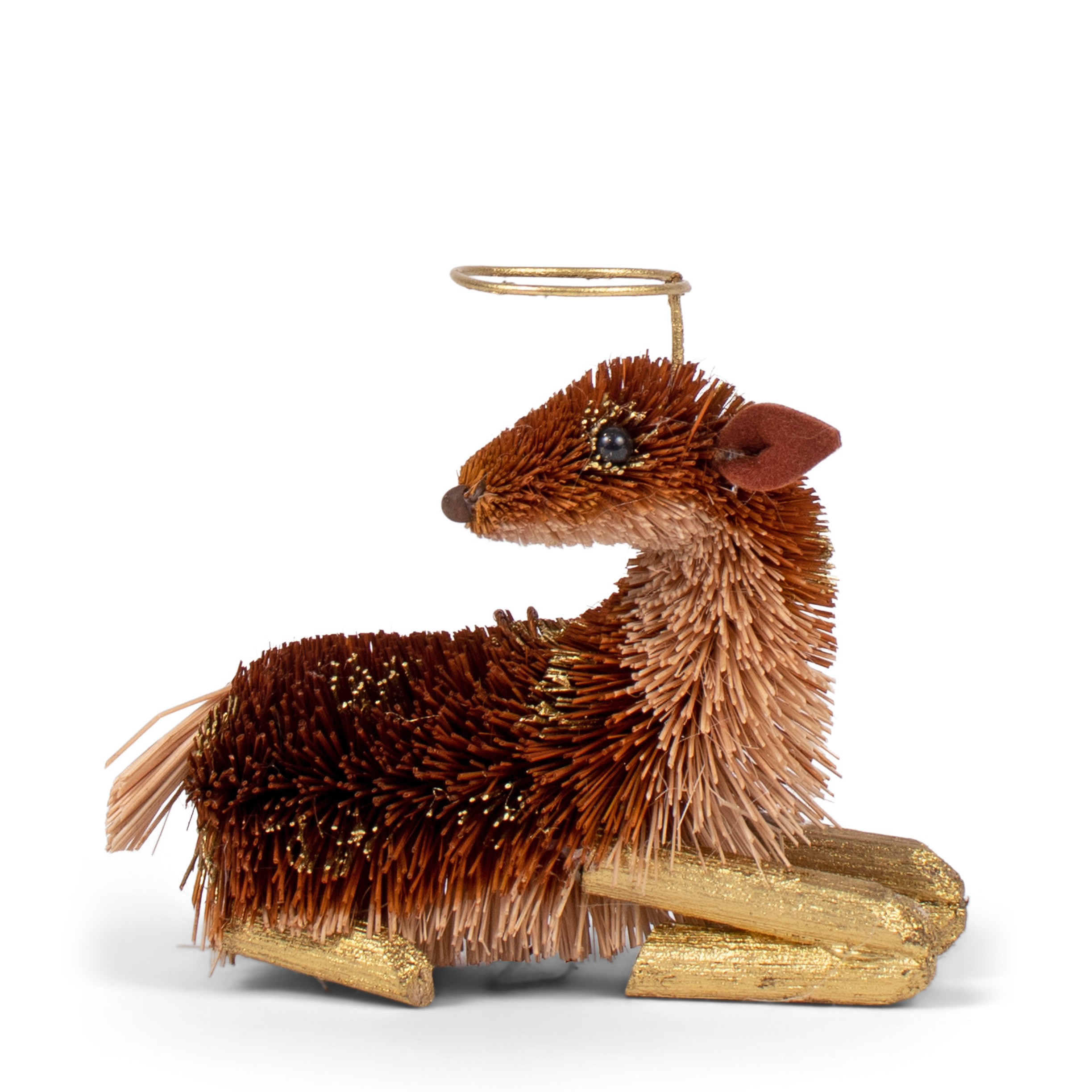 Bristle Fawn Decoration, 12cm