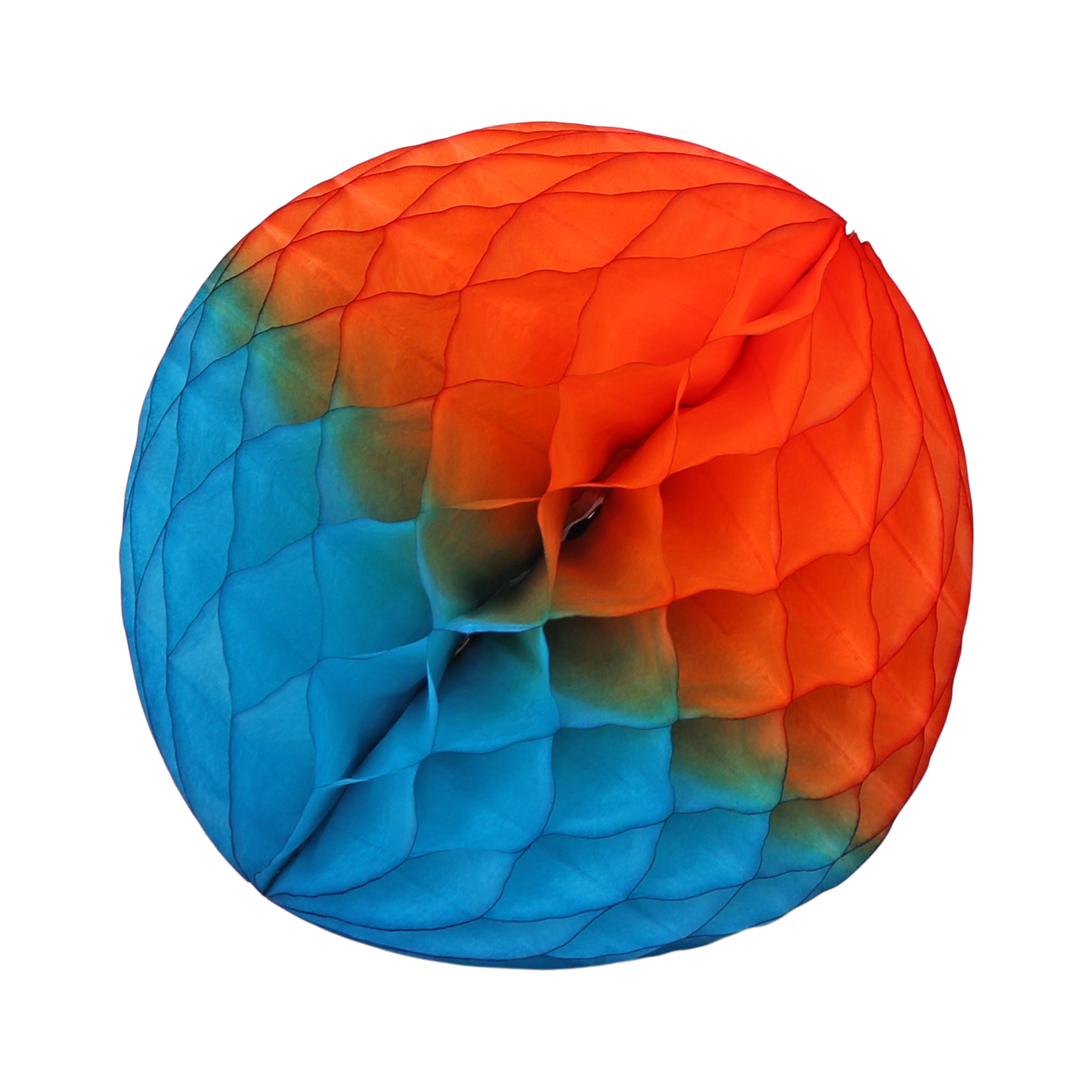 Honeycomb Ball Two-Tone 25cm, Blue & Orange