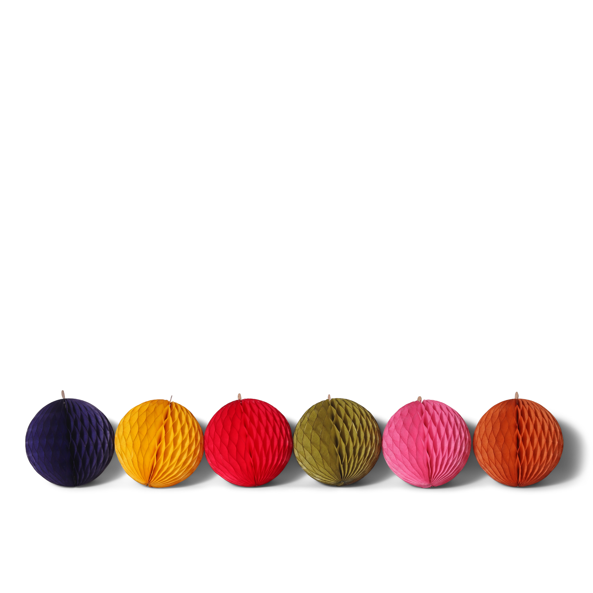Honeycomb Ball 8cm, Festive Set of 6