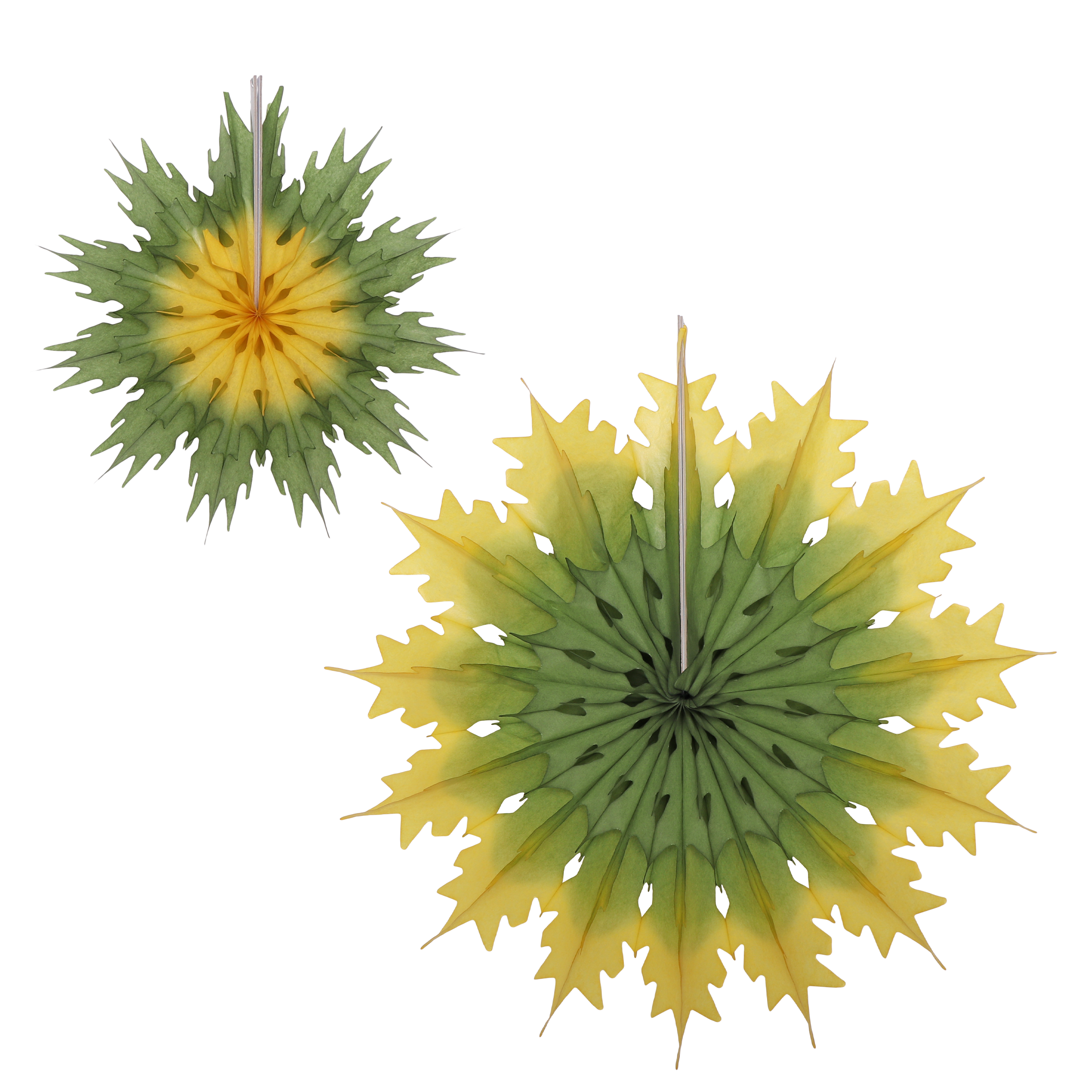 Classic Snowflake Moss & Mustard Duo