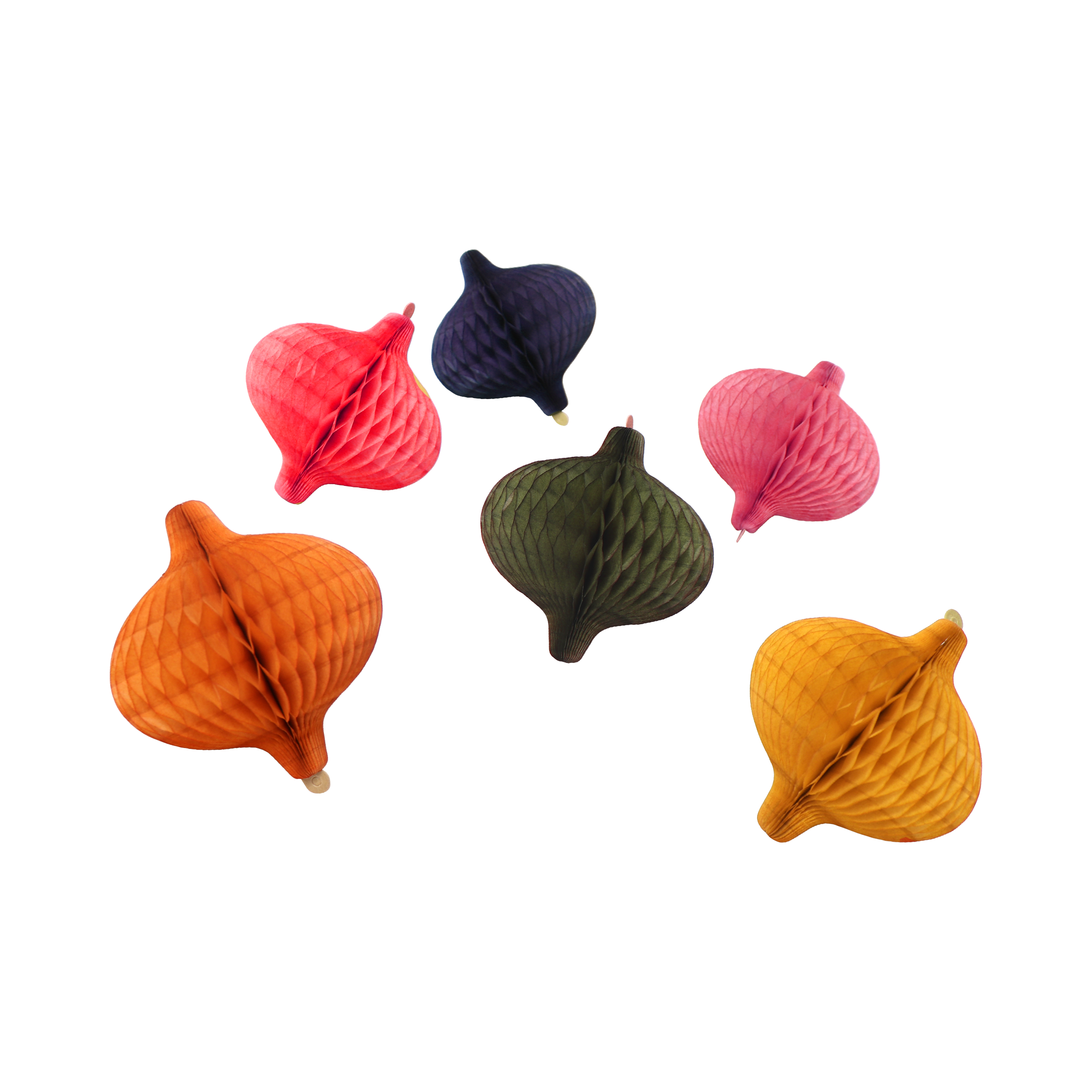 Honeycomb Onion 8cm Festive Set of 6