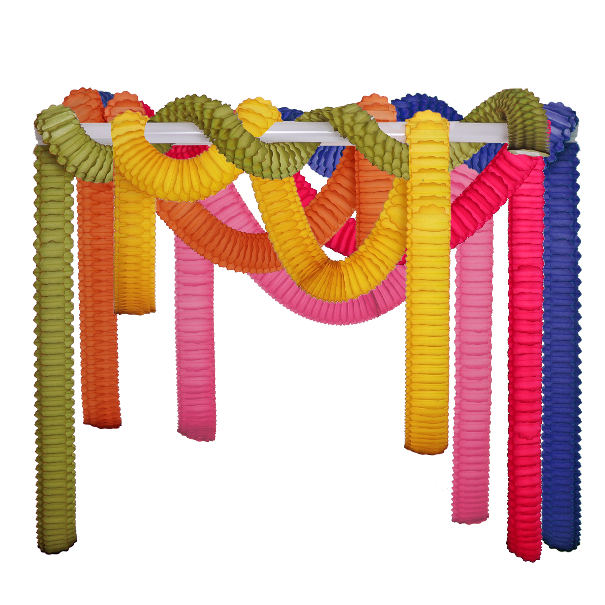 Streamer Garland 2m, Festive Set of 6