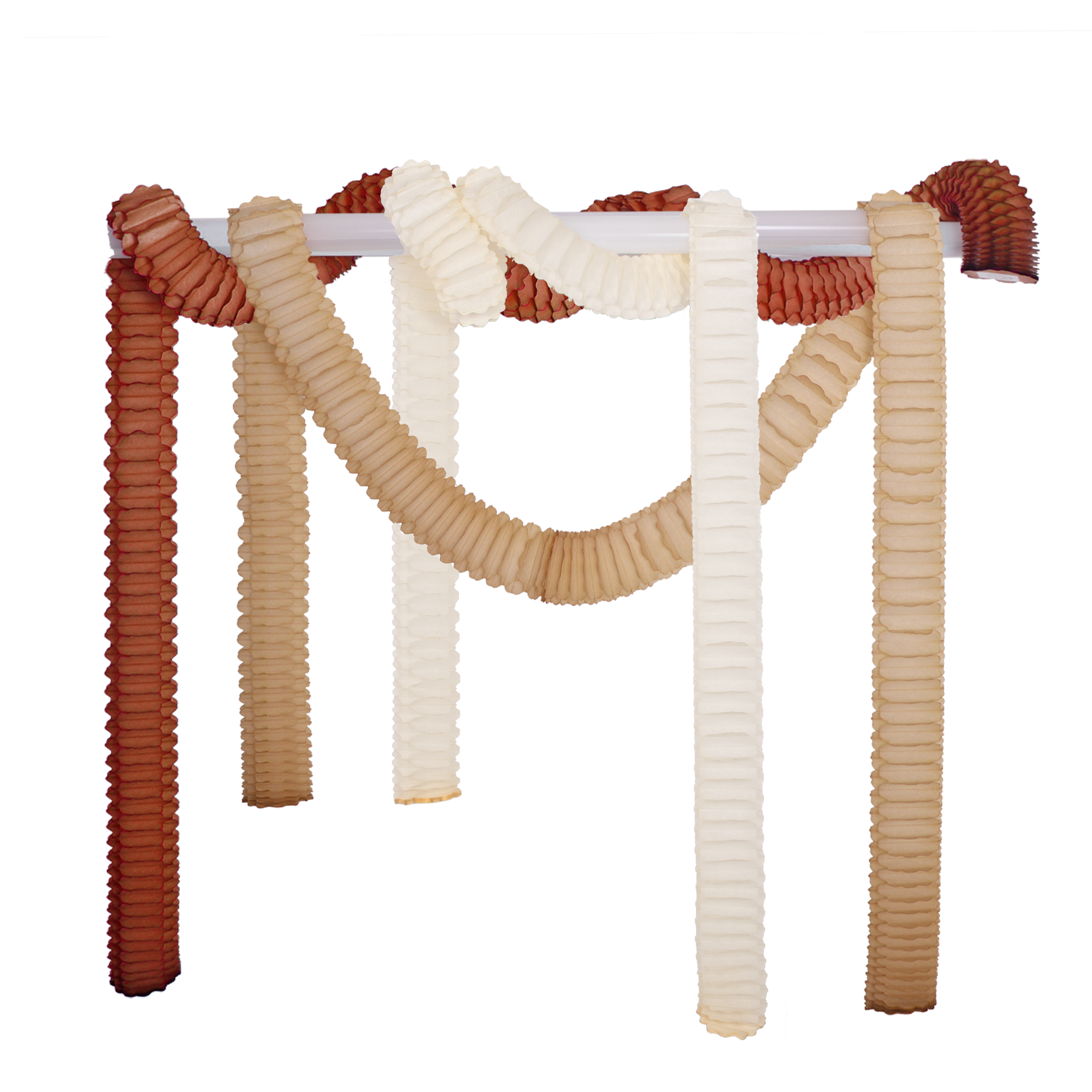 Streamer Garland 2m, Natural Trio
