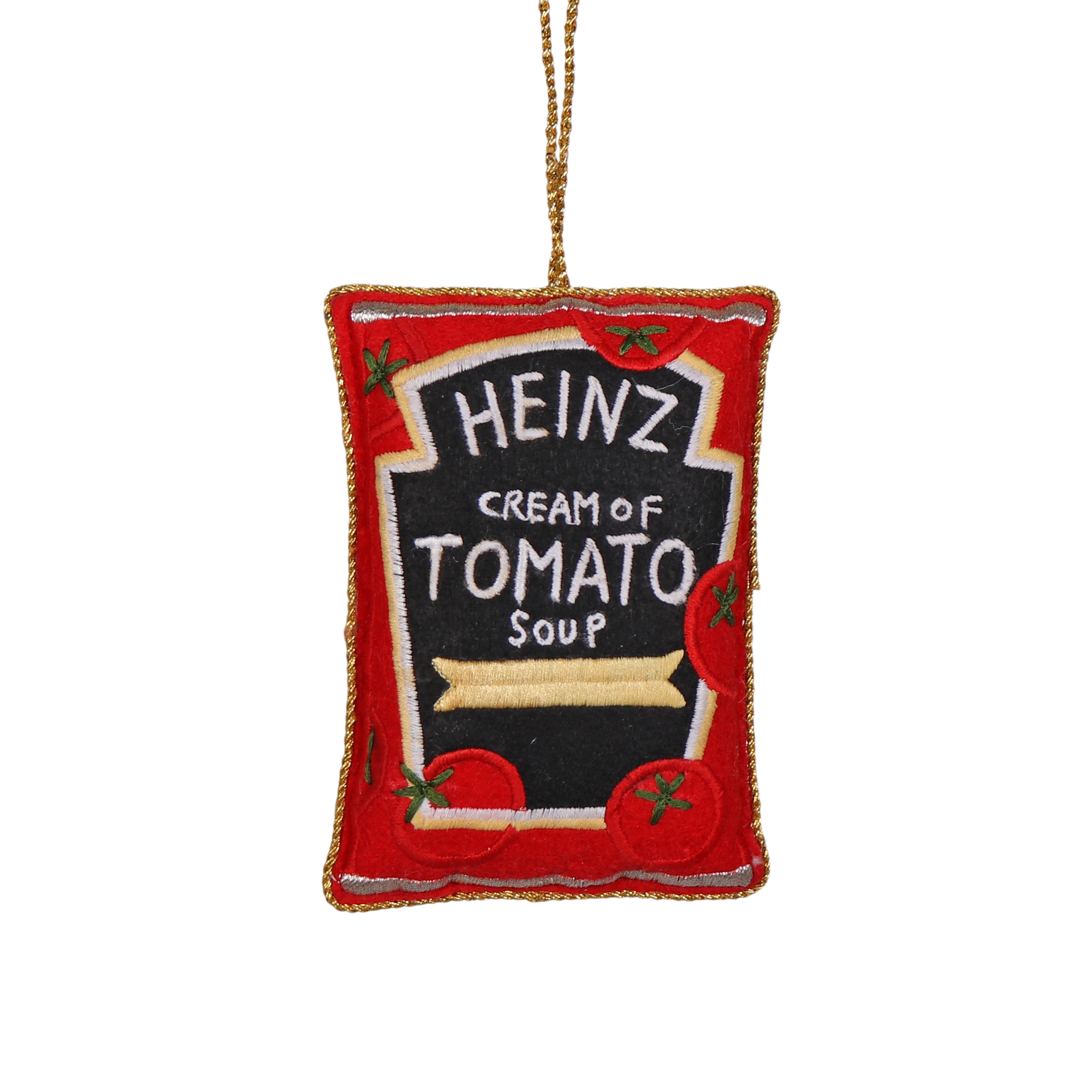 Heinz Soup Embroidered Decoration, 10cm