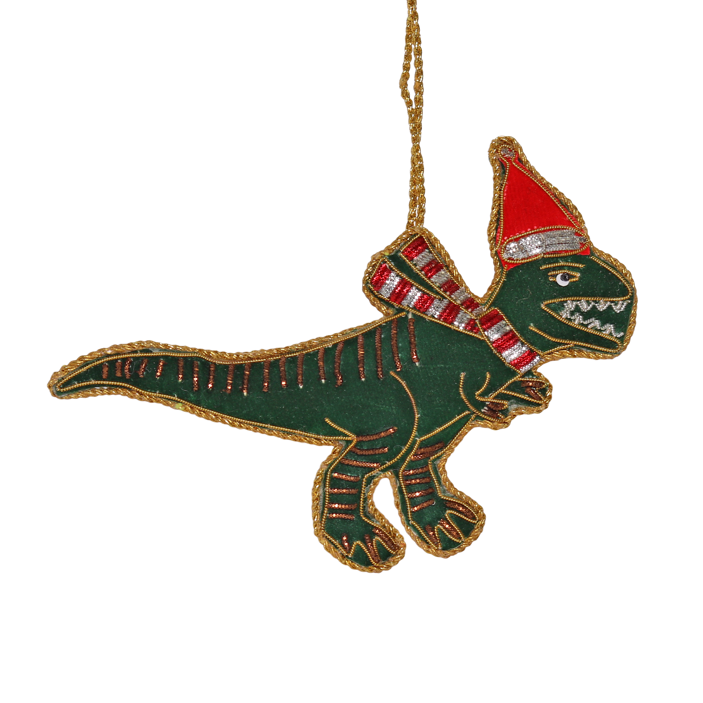T-Rex Embroidered Decoration, 13cm