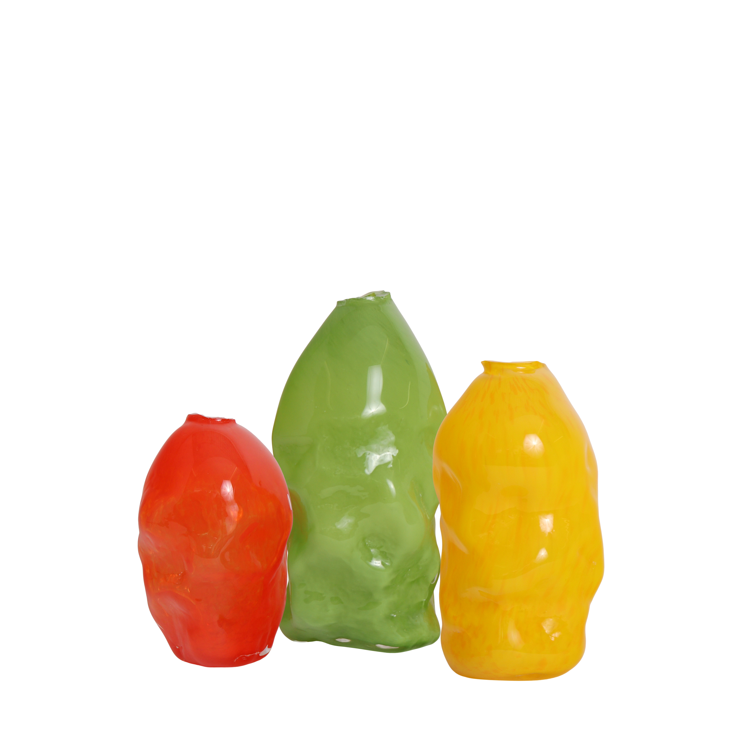 Irregular Vessel Vase Pasture Green