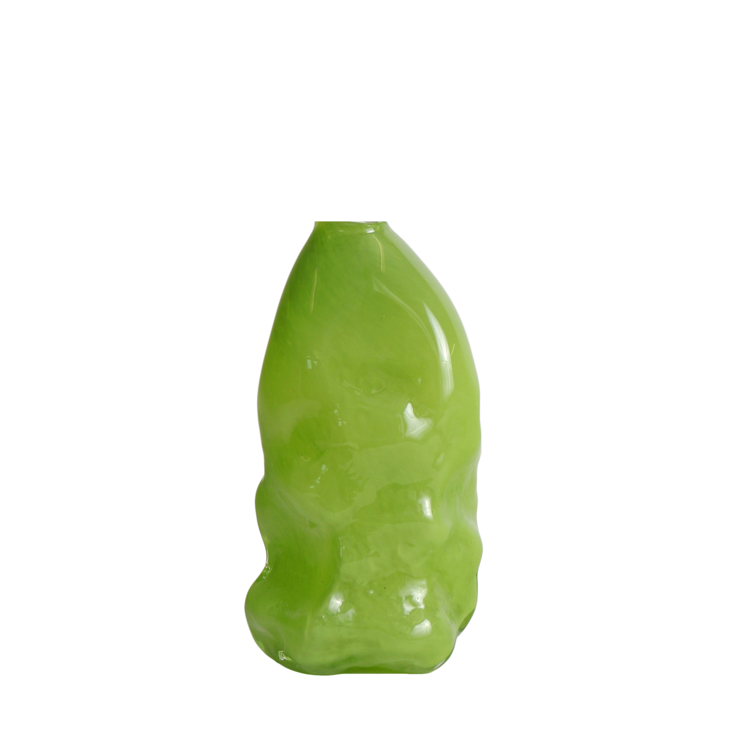 Irregular Vessel Vase Pasture Green