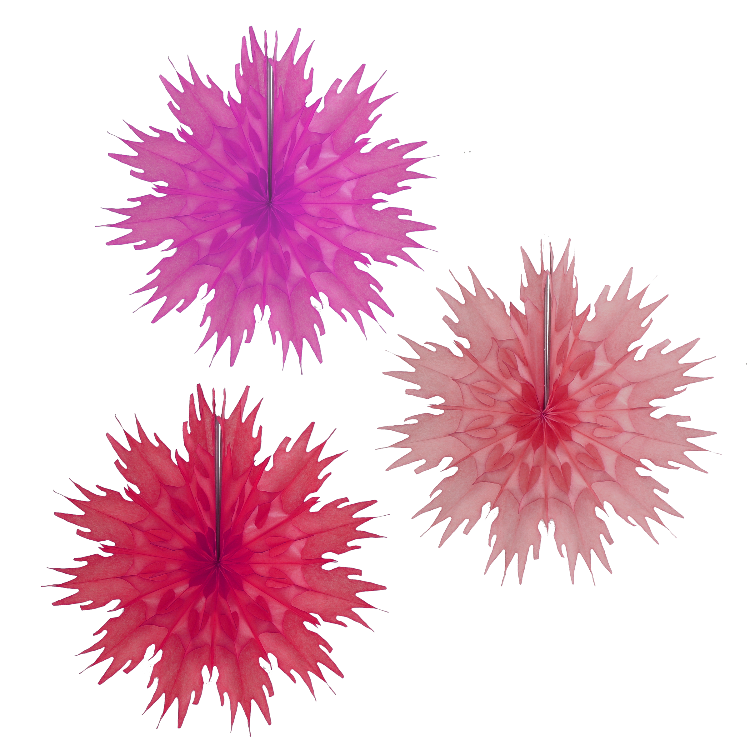 Mini Snowflake 25cm, Warm Trio
