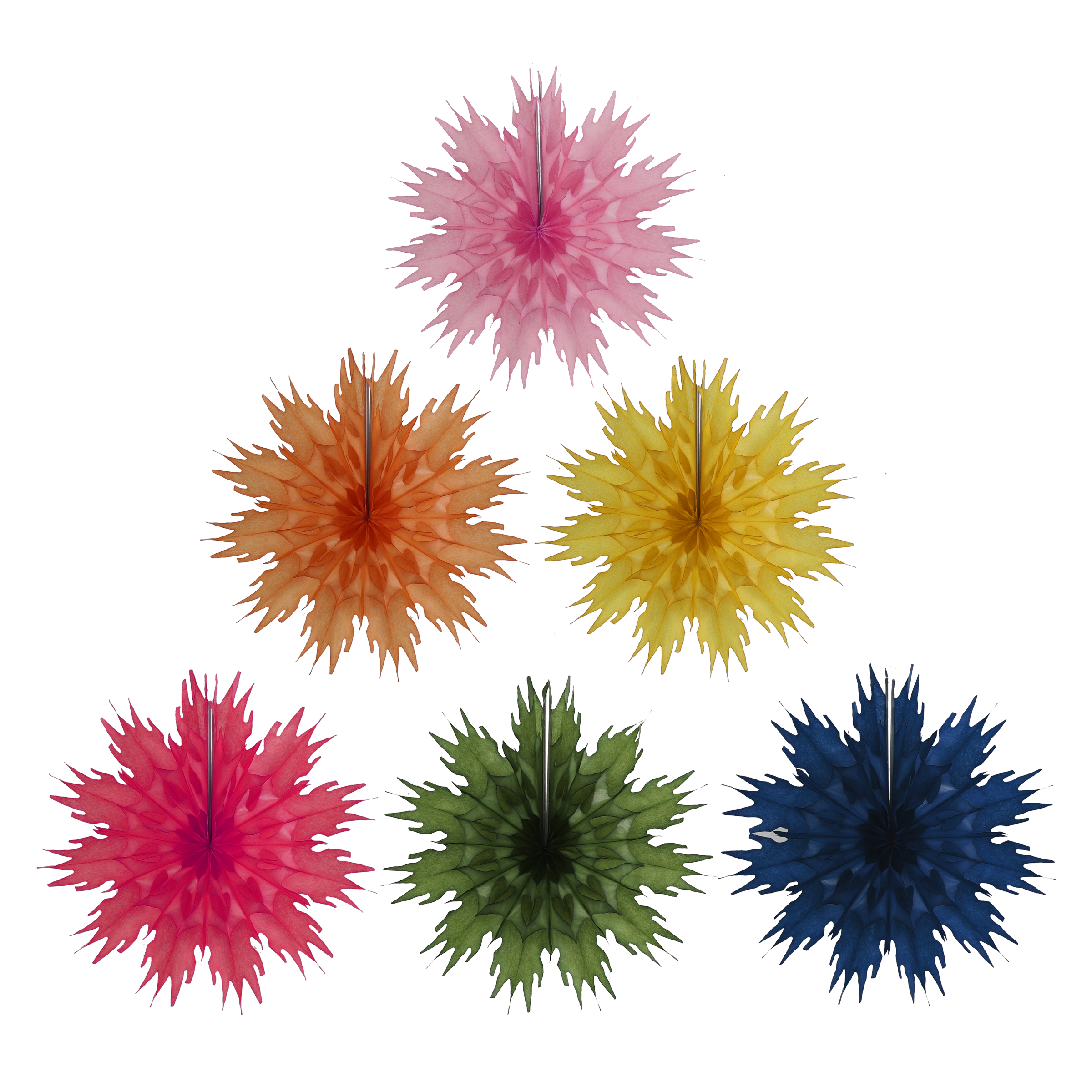 Mini Snowflake 25cm, Festive Set of 6