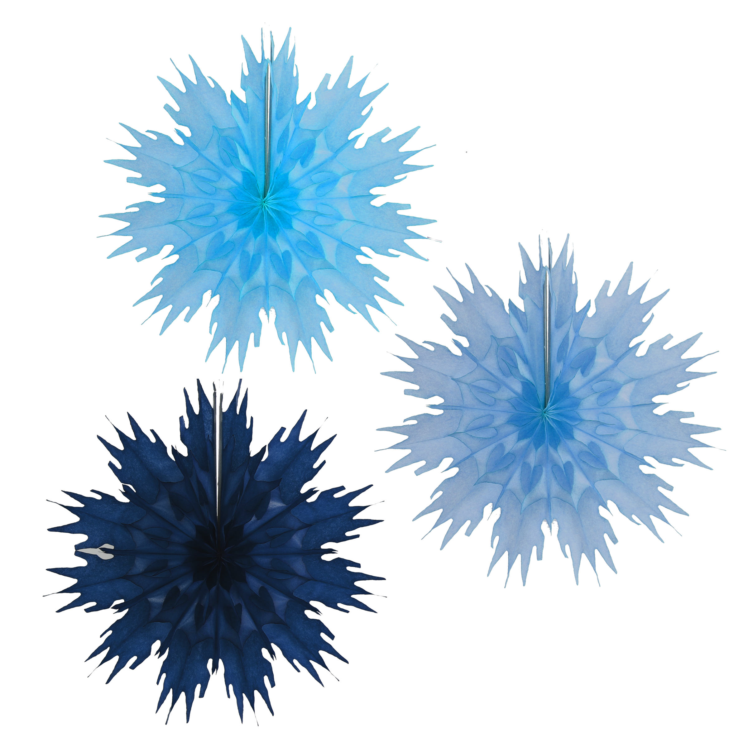 Mini Snowflake 25cm, Cool Trio