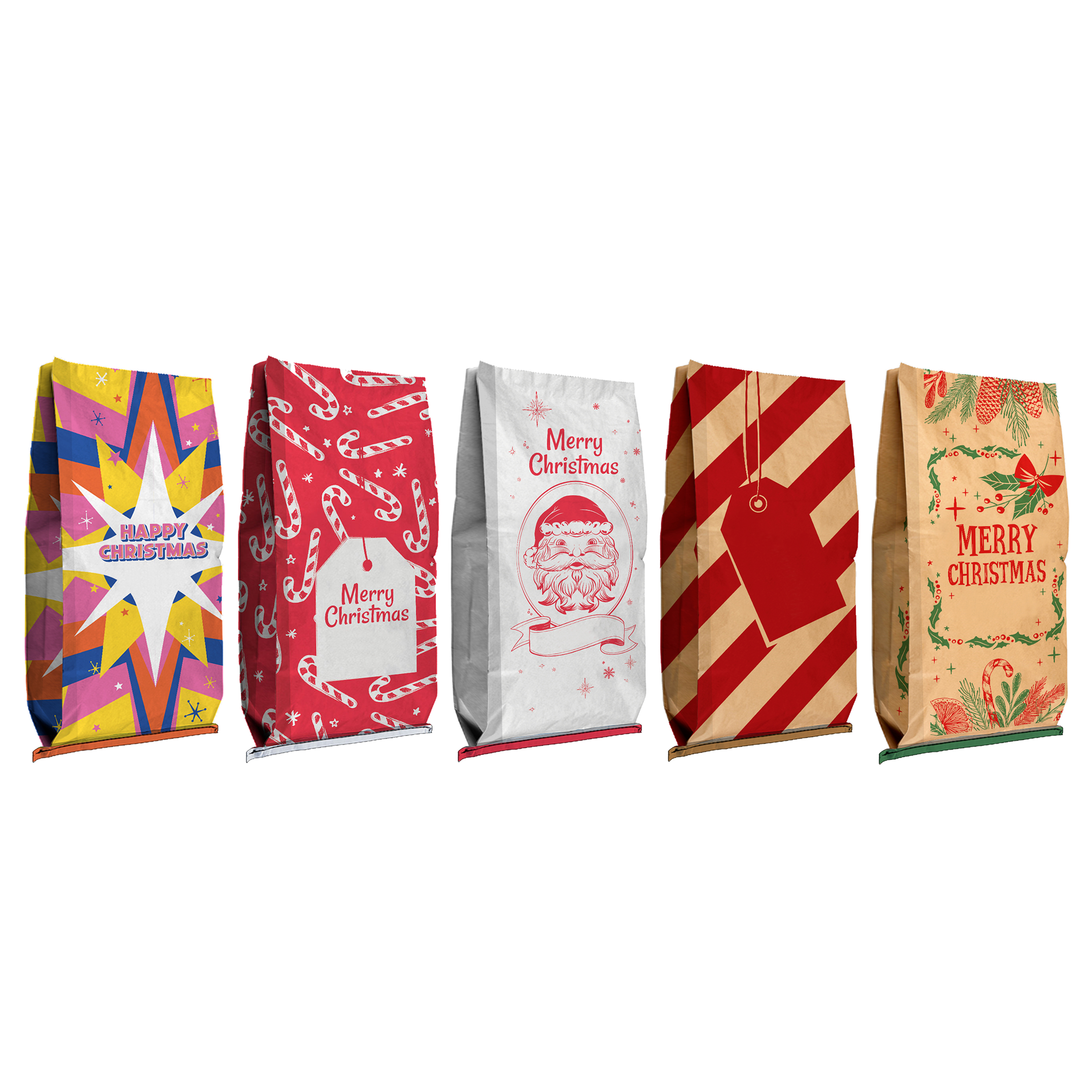 Christmas Foliage Paper Sack