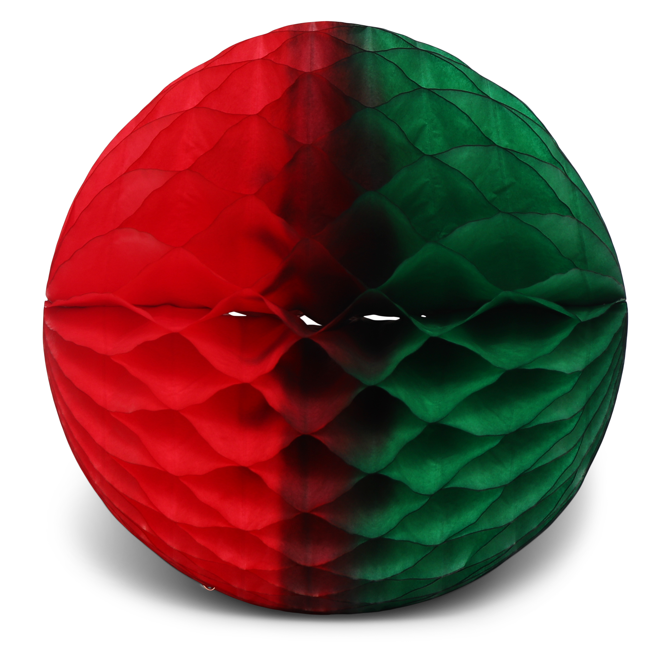 Honeycomb Ball Two-Tone 25cm, Red & Green