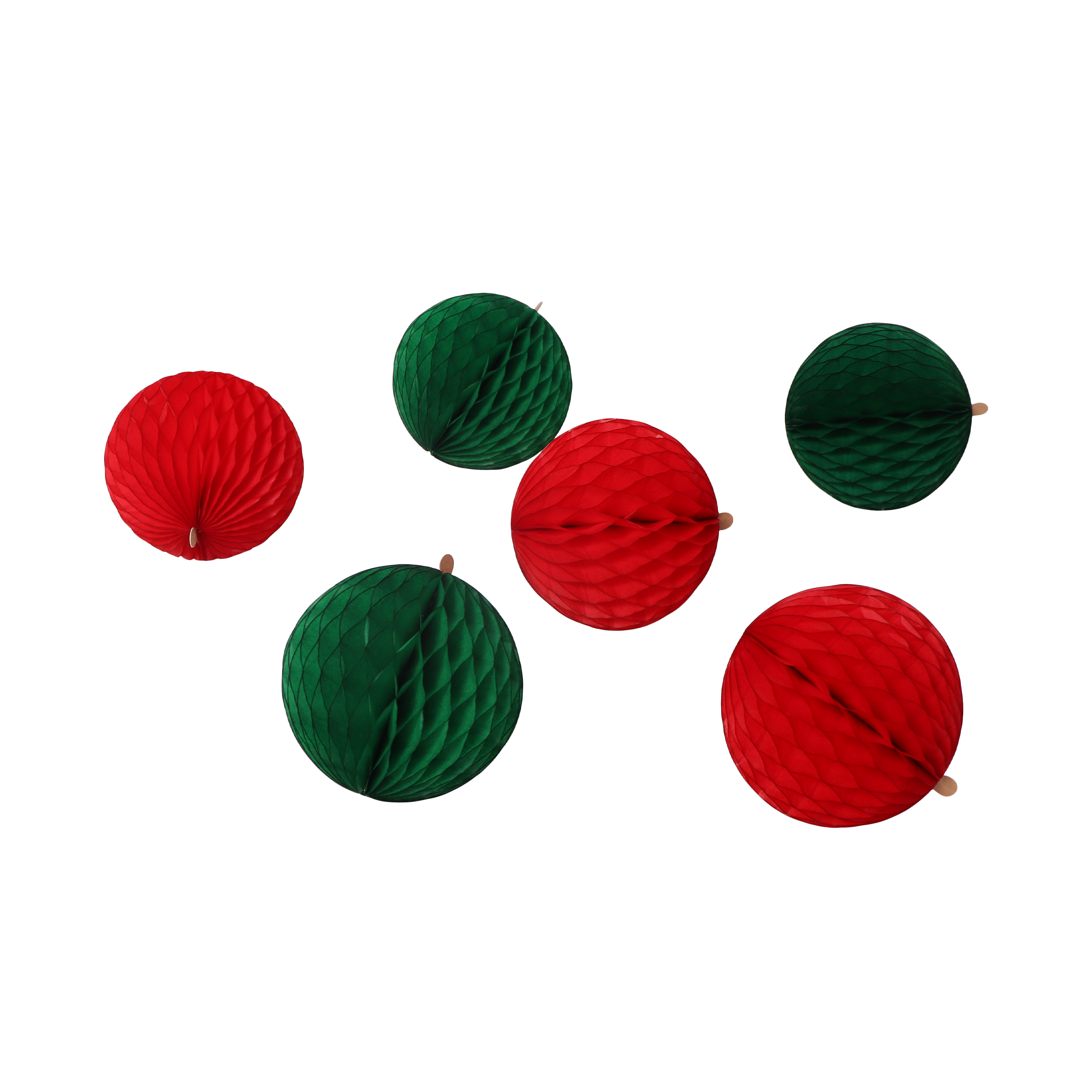 Honeycomb Ball 5cm Christmas, Set of 6