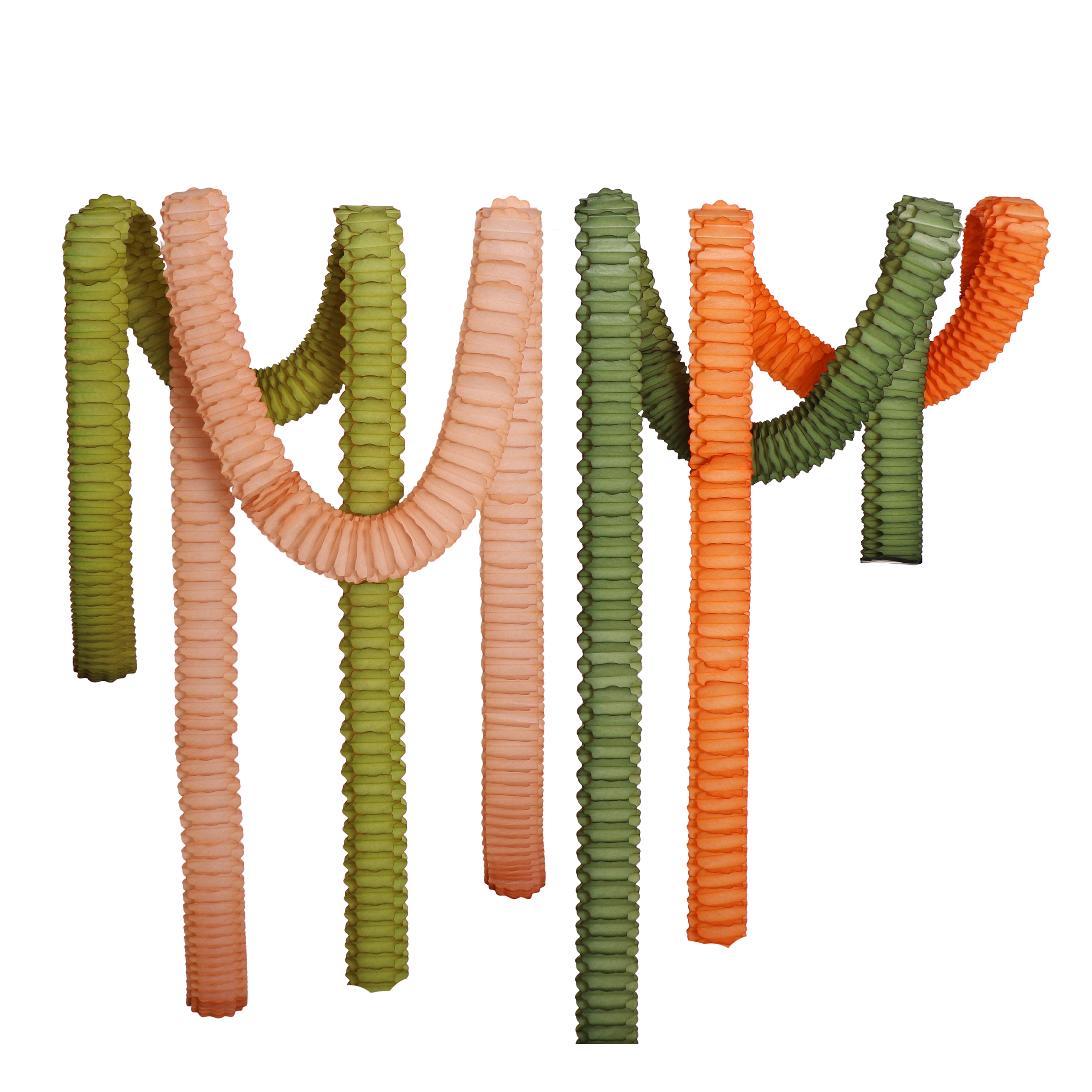 Streamer Garland 2m Earth, Set of 4