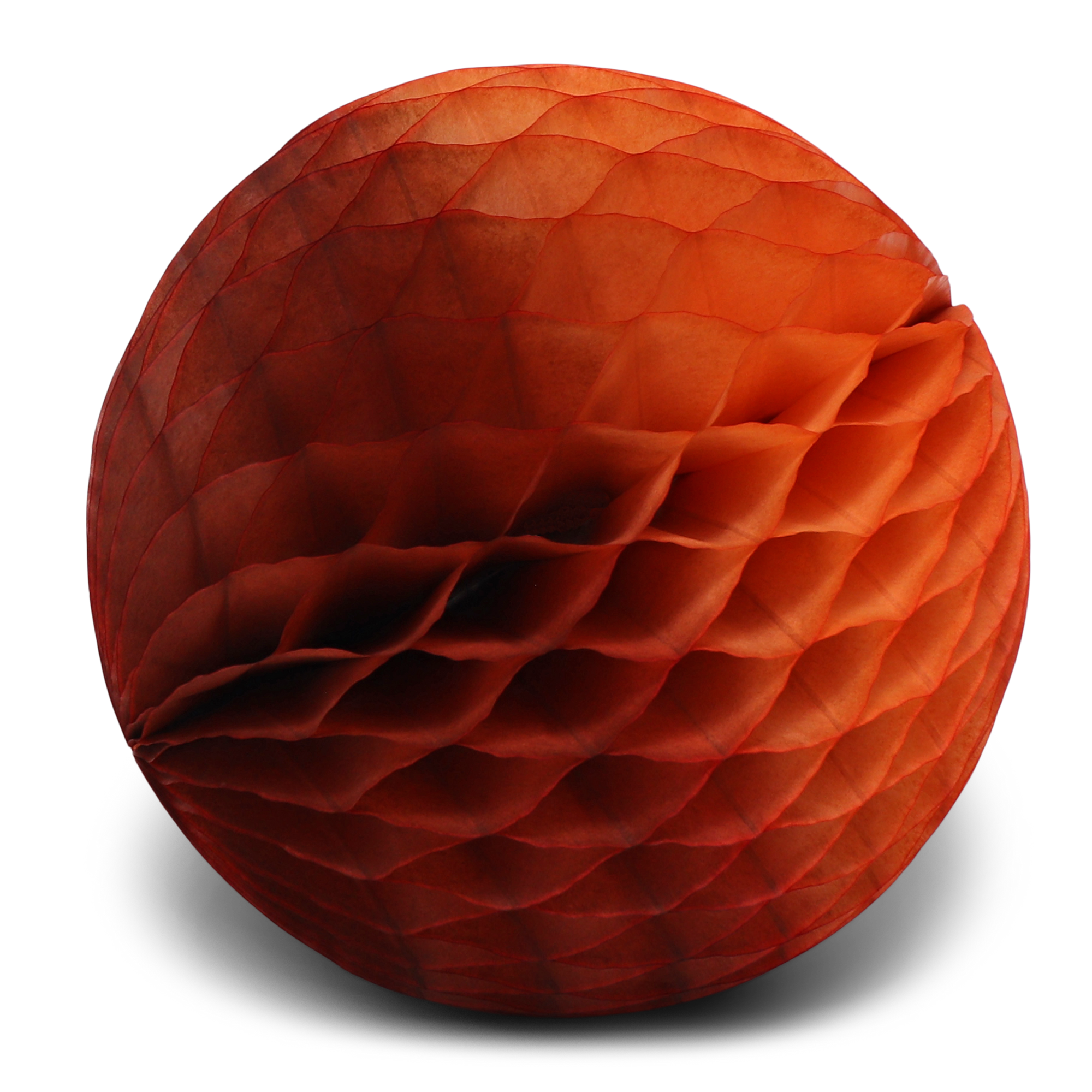 Honeycomb Ball Two-Tone 25cm, Chestnut & Terracotta