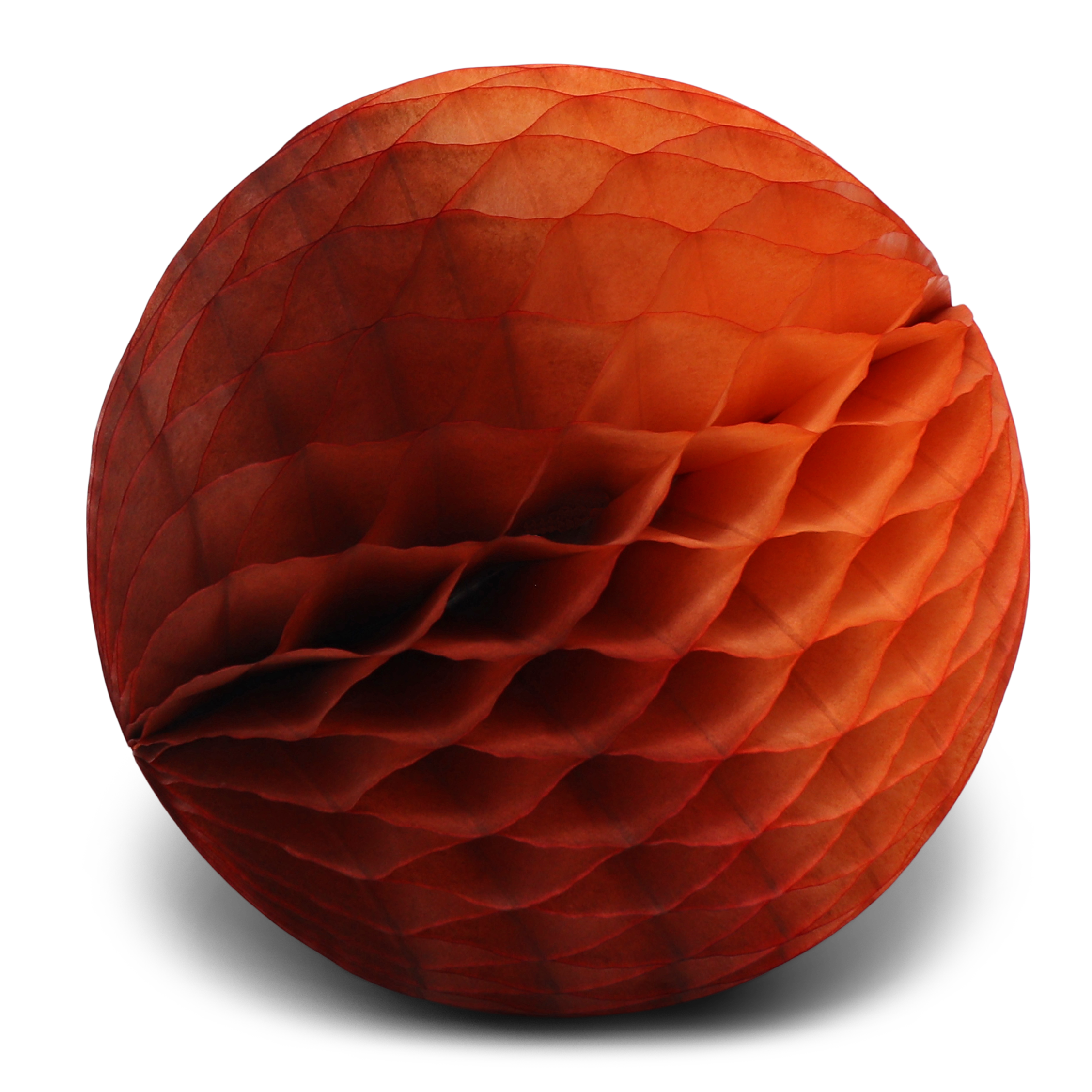 Honeycomb Ball Two-Tone 25cm, Chestnut & Terracotta