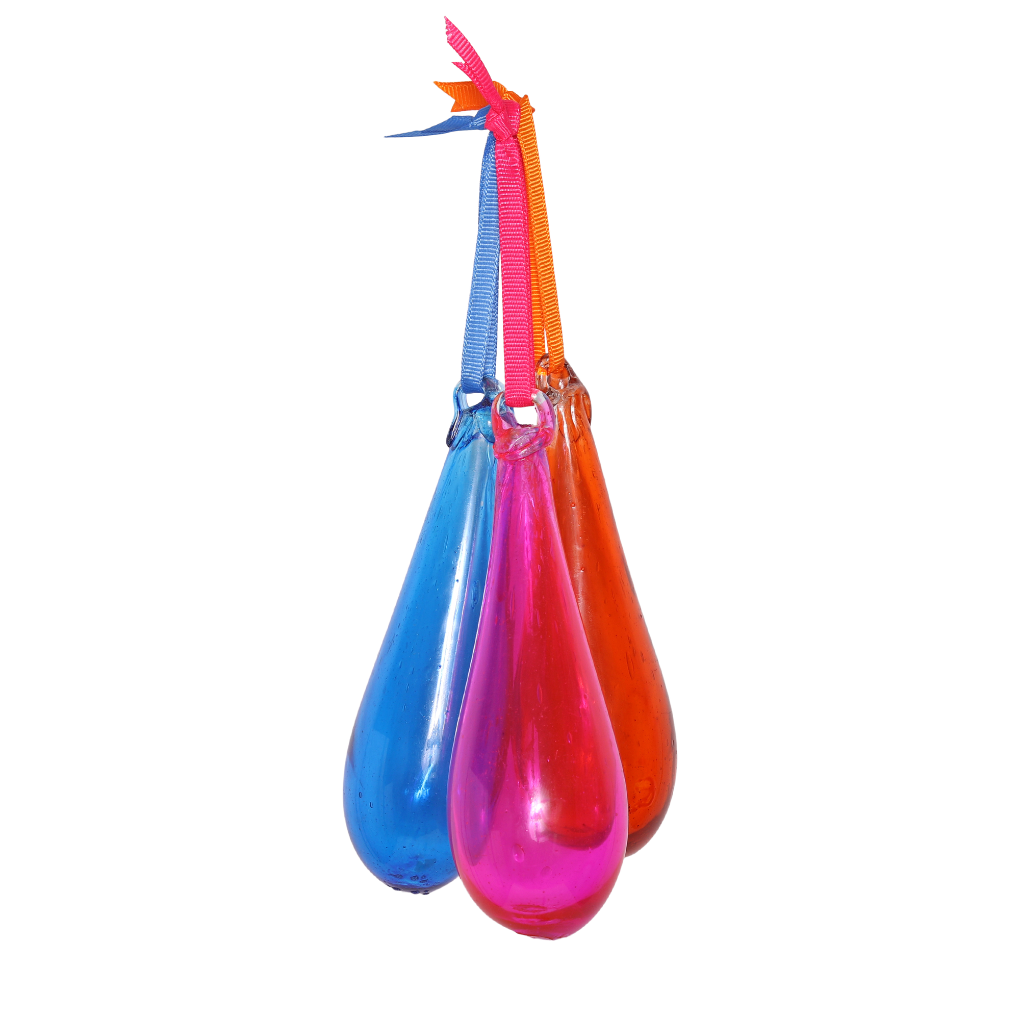 Organic Glass Droplet 10cm, Pink