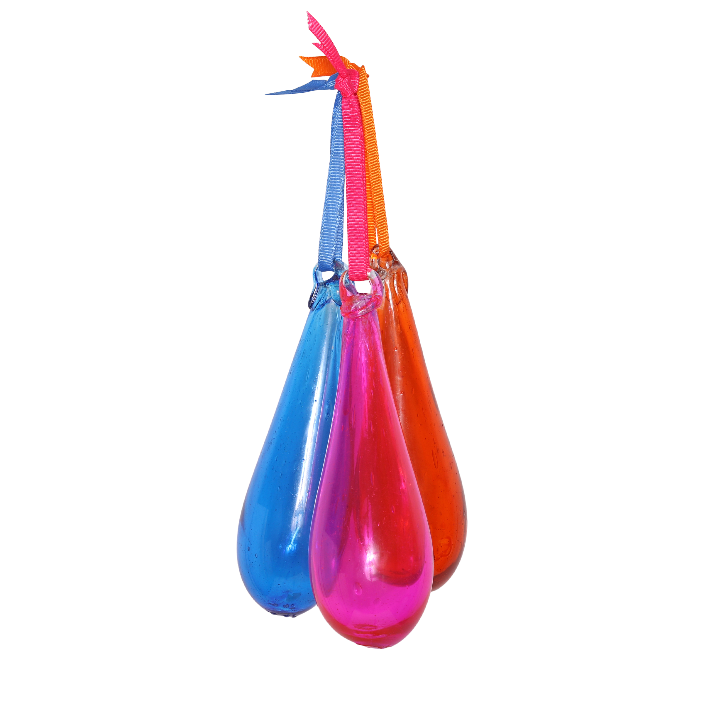 Organic Glass Droplet 10cm, Pink