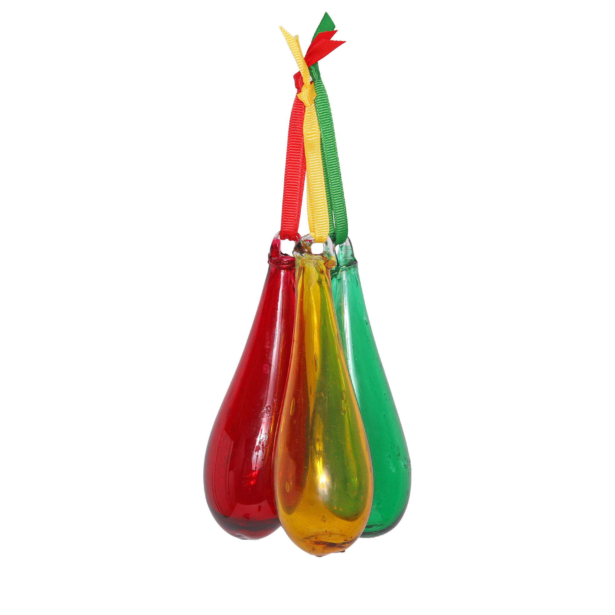 Organic Glass Droplet 10cm, Yellow