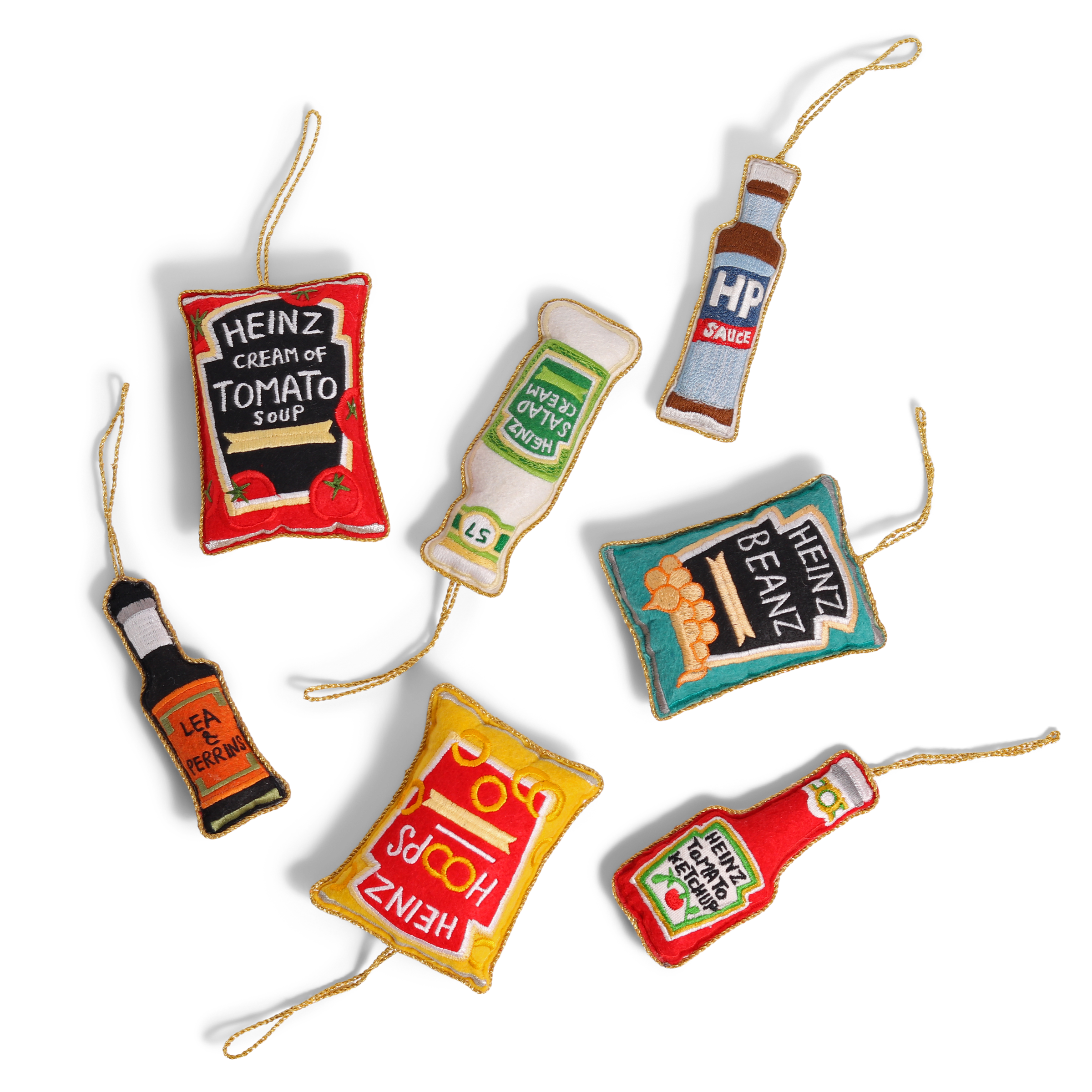 HP Sauce Embroidered Decoration, 10cm