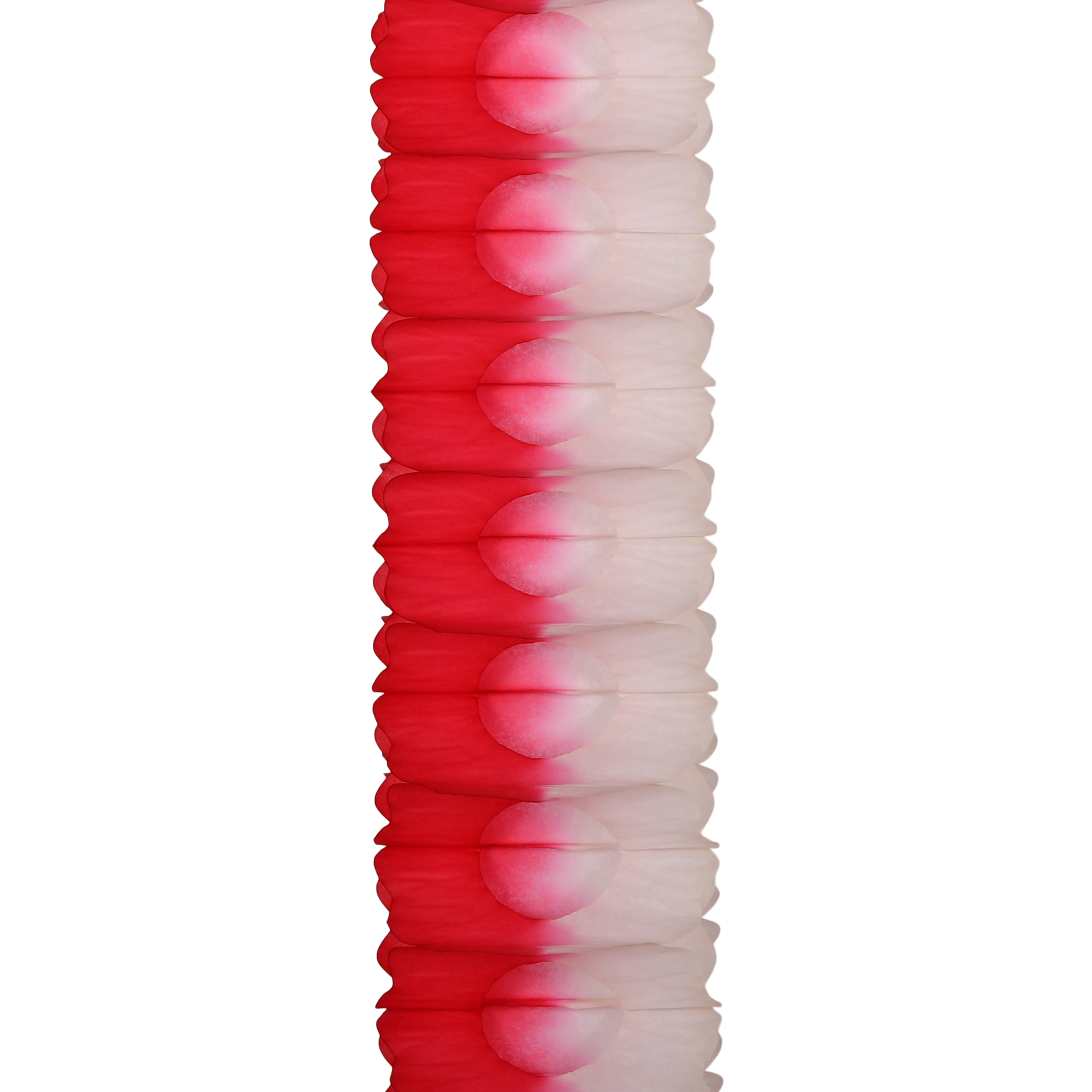 Two-Tone Garland 4m, Crimson & Natural