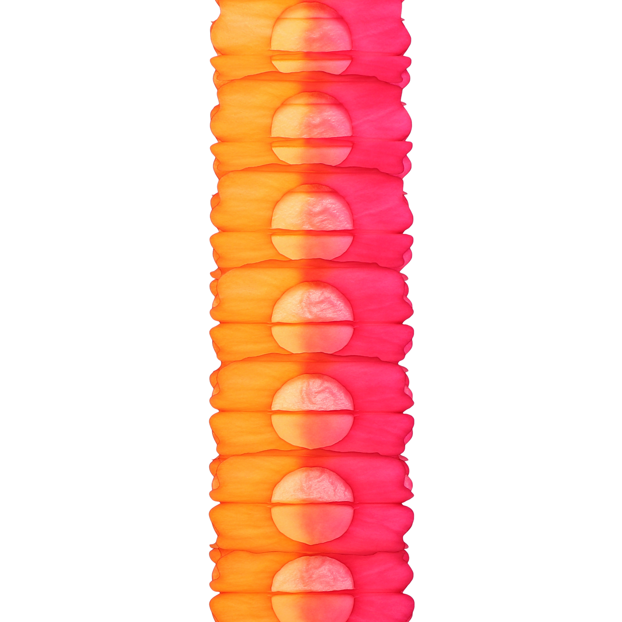 Two-Tone Garland 4m, Tangerine & Fuchsia