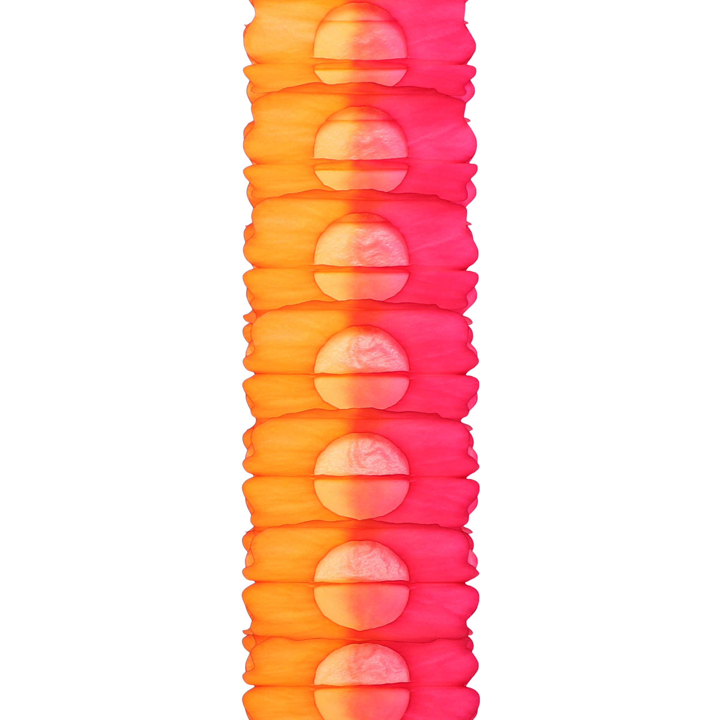 Two-Tone Garland 4m, Tangerine & Fuchsia