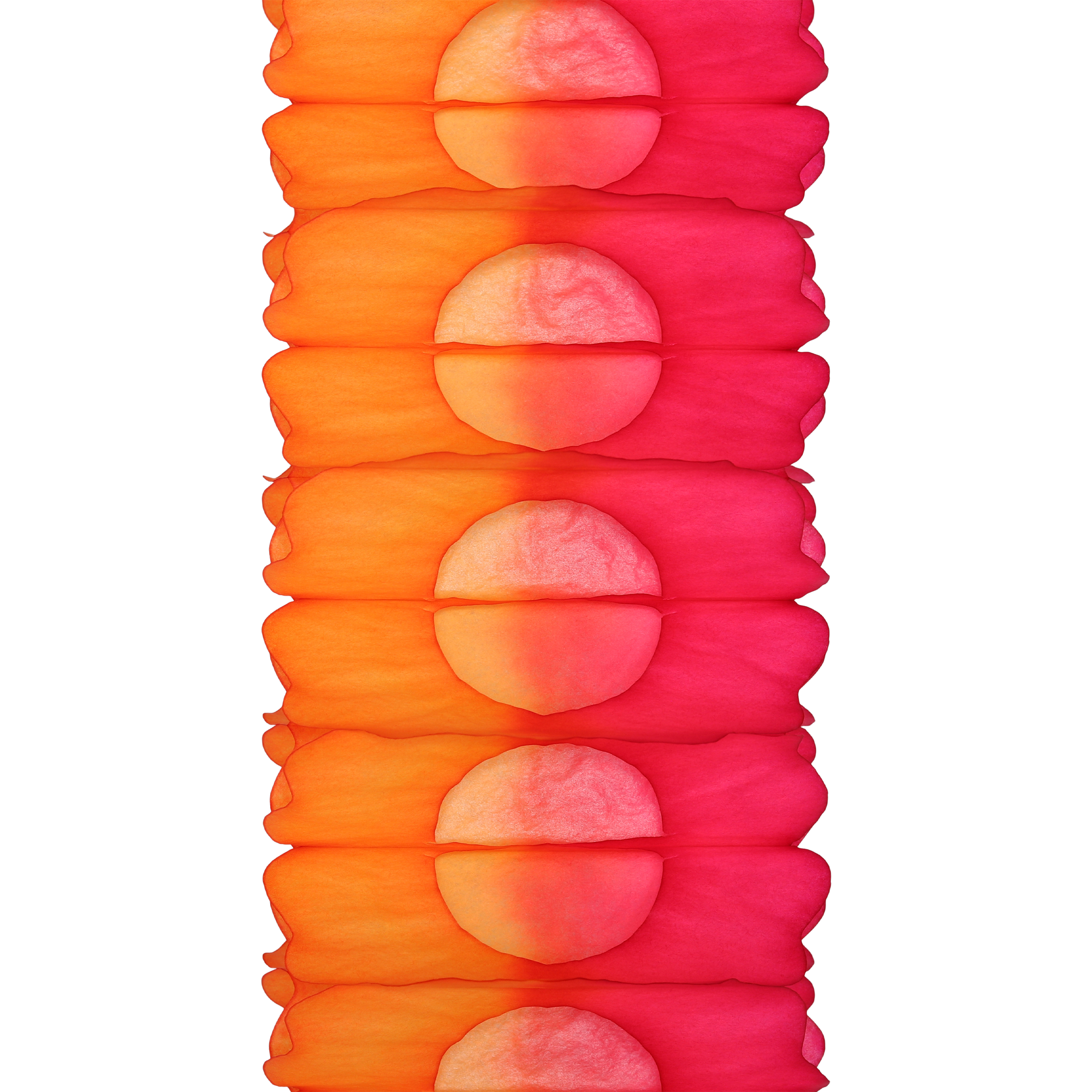 Two-Tone Garland 4m, Tangerine & Fuchsia