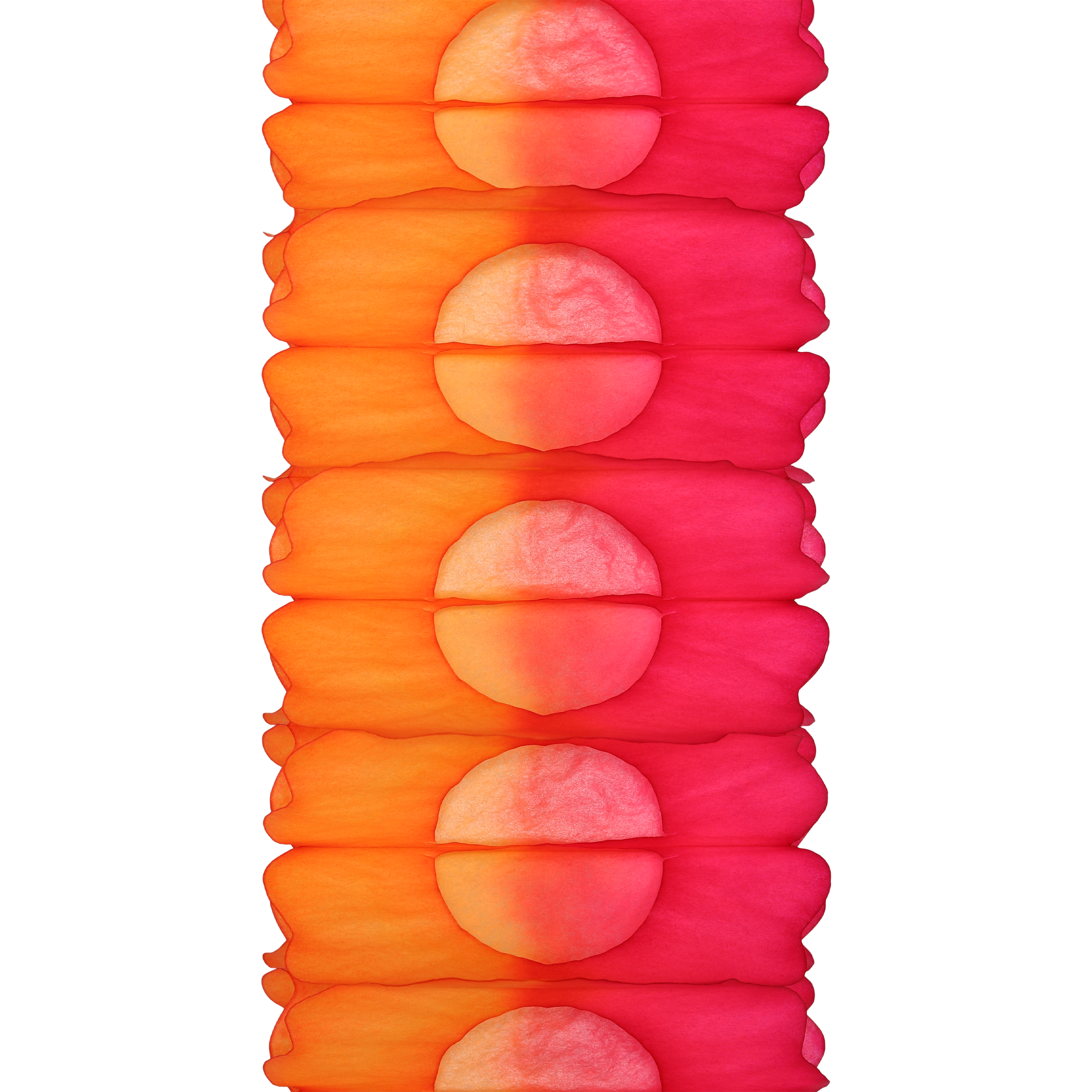 Two-Tone Garland 4m, Tangerine & Fuchsia