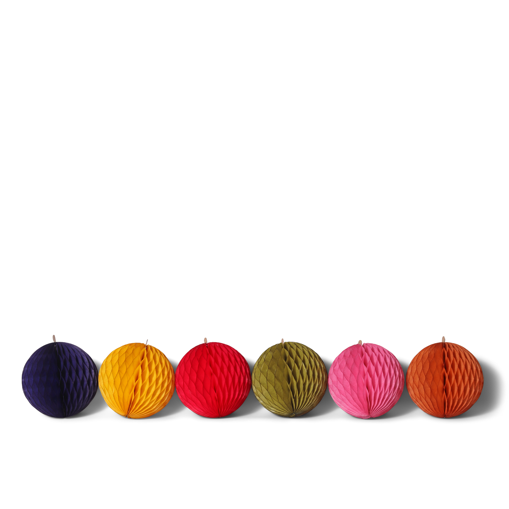 Honeycomb Ball 8cm, Festive Set of 6