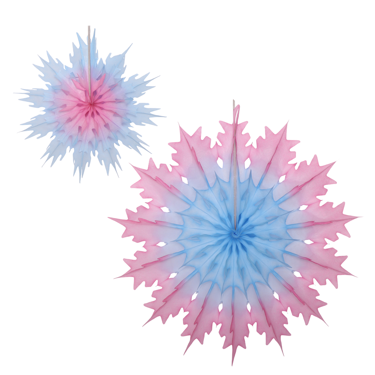 Two-Tone Snowflake Duo