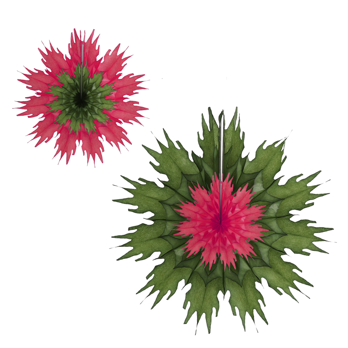 Two-Tone Snowflake Duo