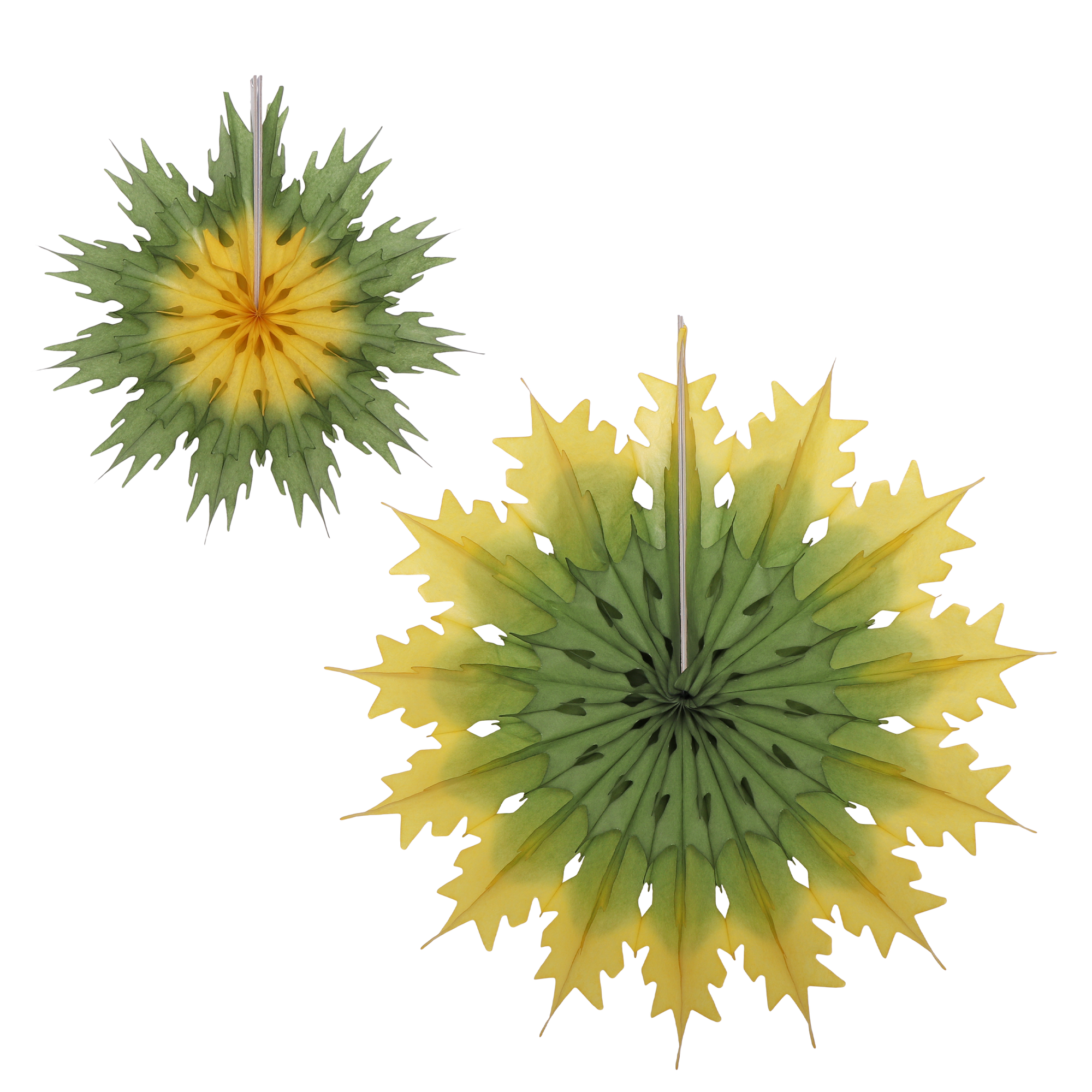 Classic Snowflake Moss & Mustard Duo