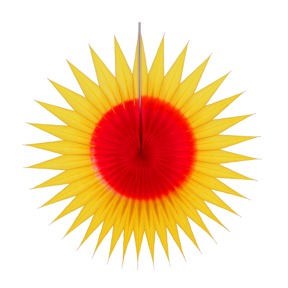 Pointed Two-Tone Fan 40cm