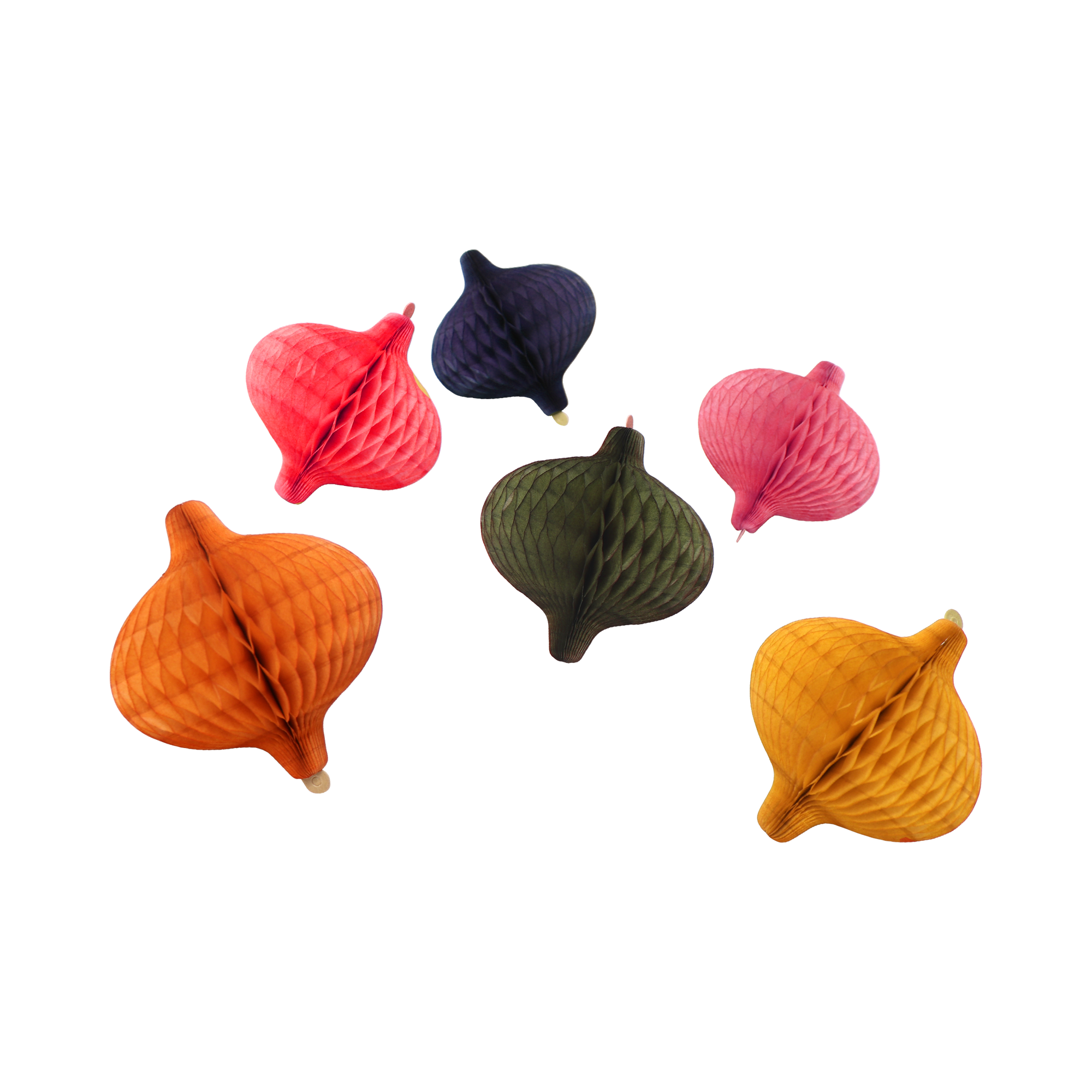 Honeycomb Onion 8cm Festive Set of 6