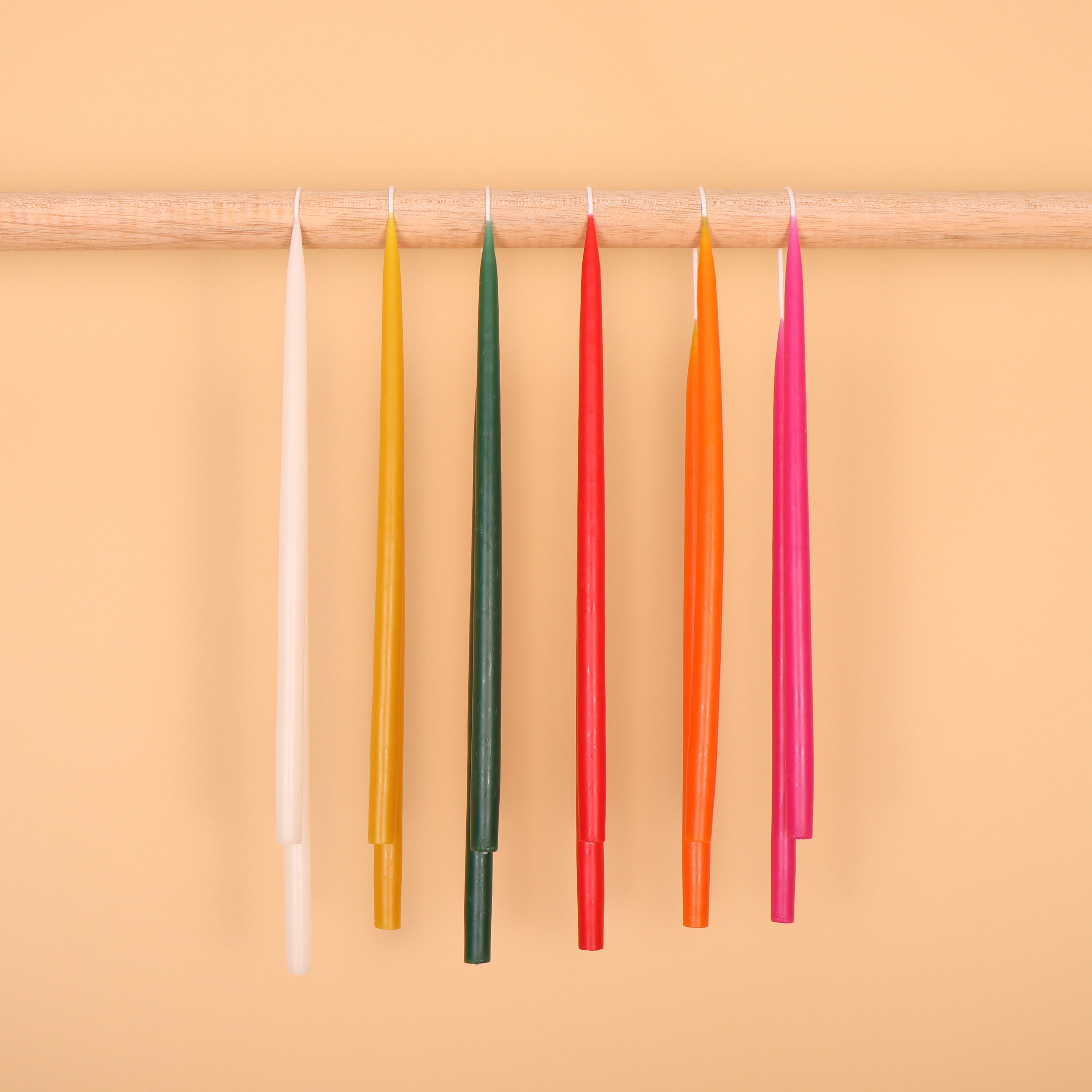 Slim Candle Pair, Golden