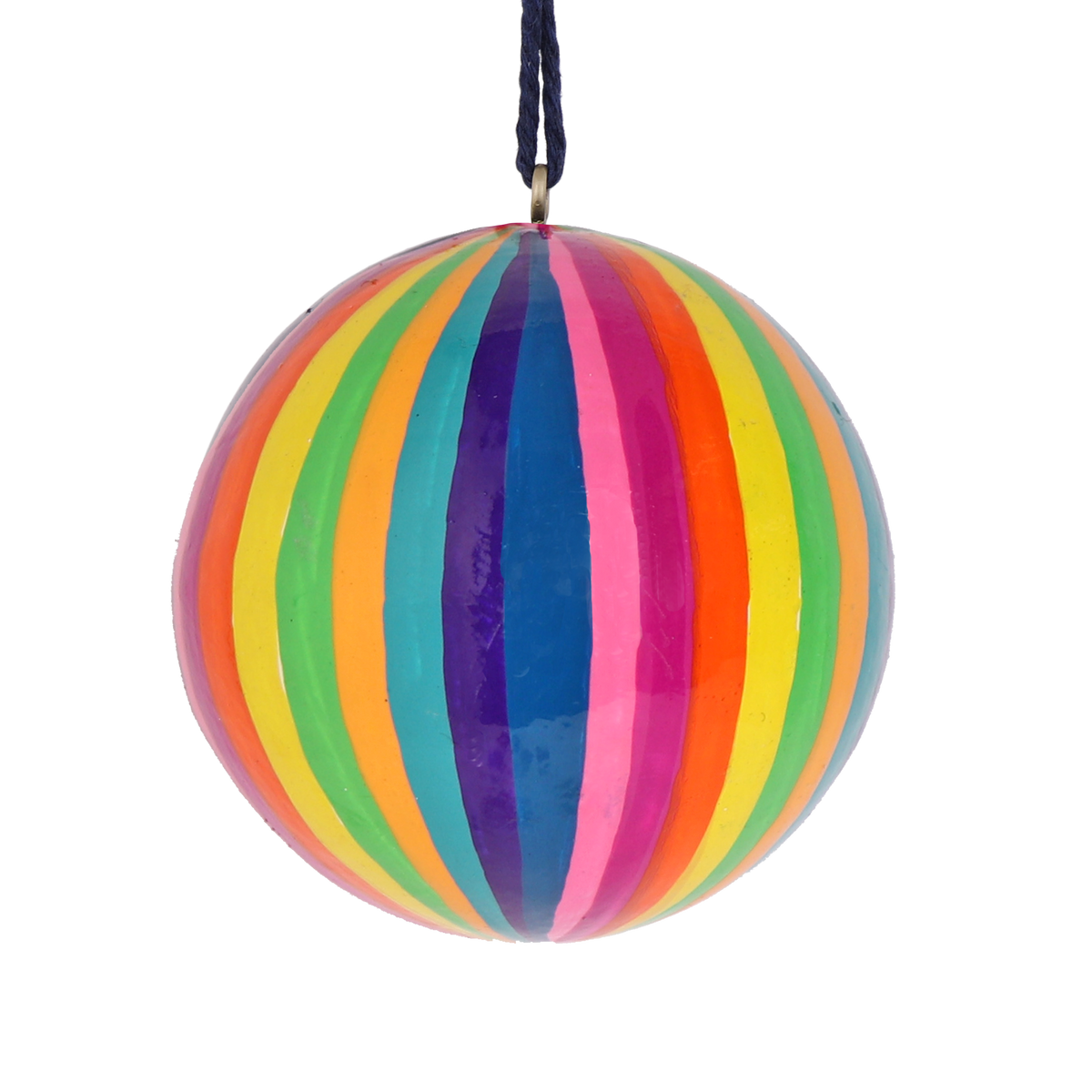 Papier Mache Multicolour Bauble