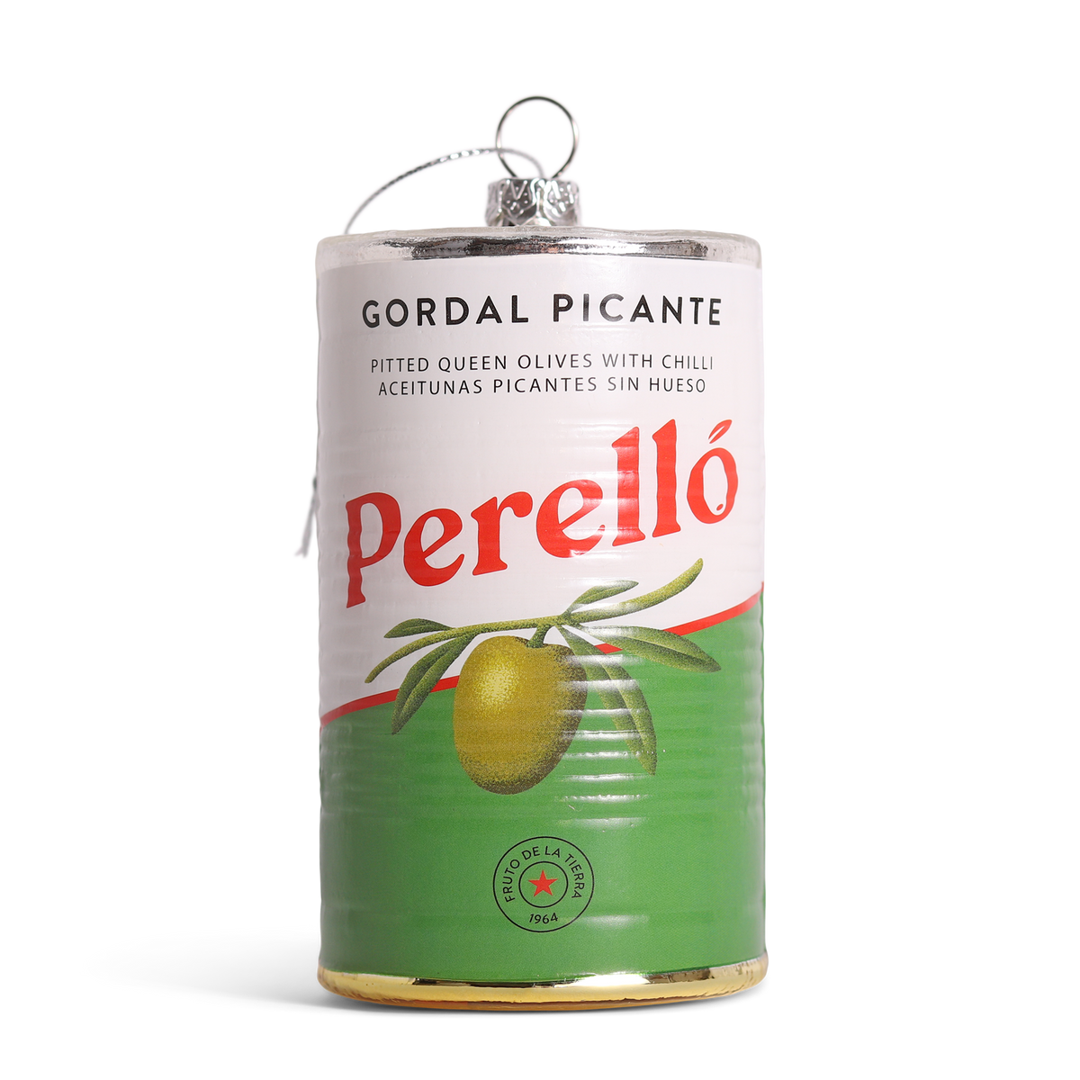 Perelló Gordal Picante Olives Glass Decoration