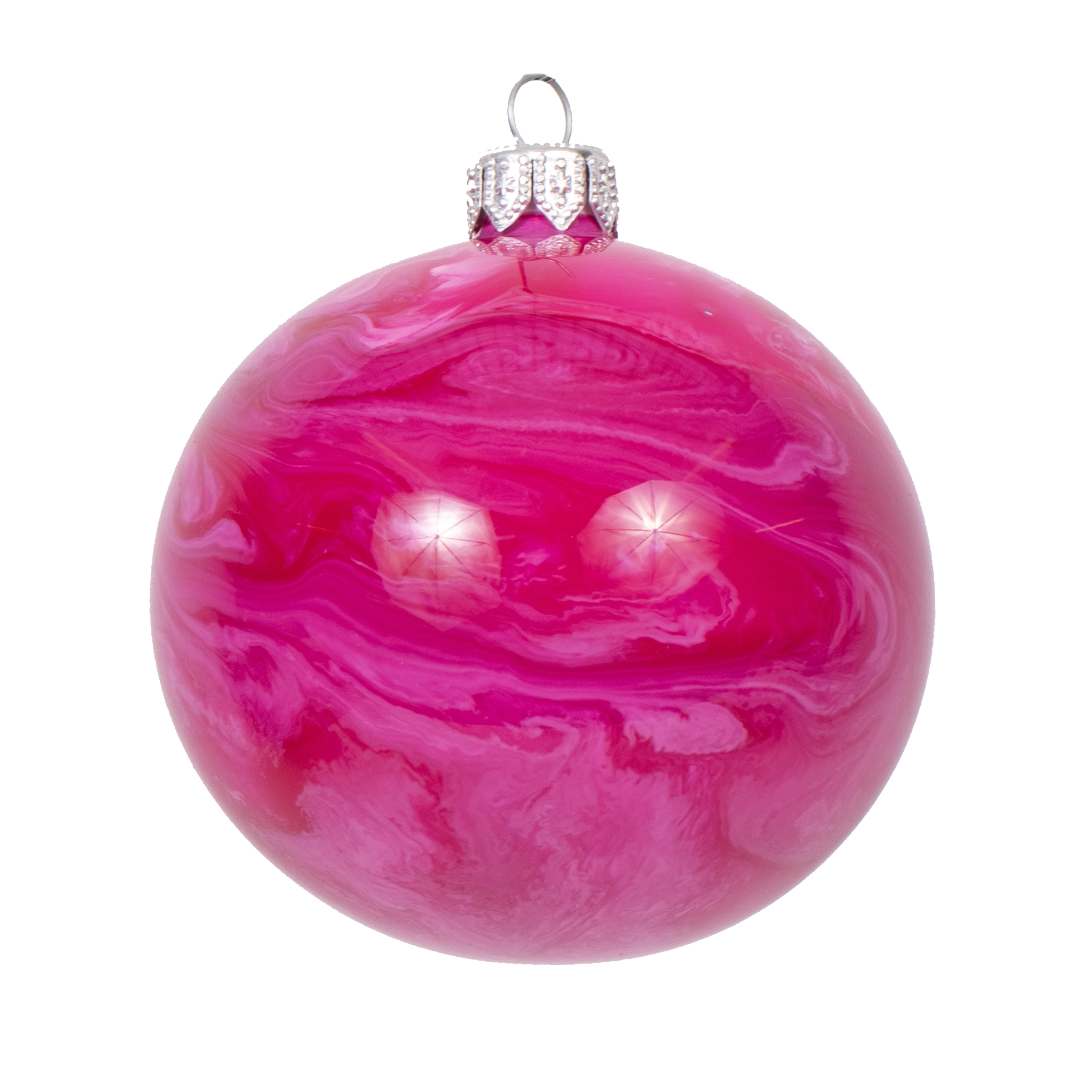 Molten Glass Bauble, 8cm
