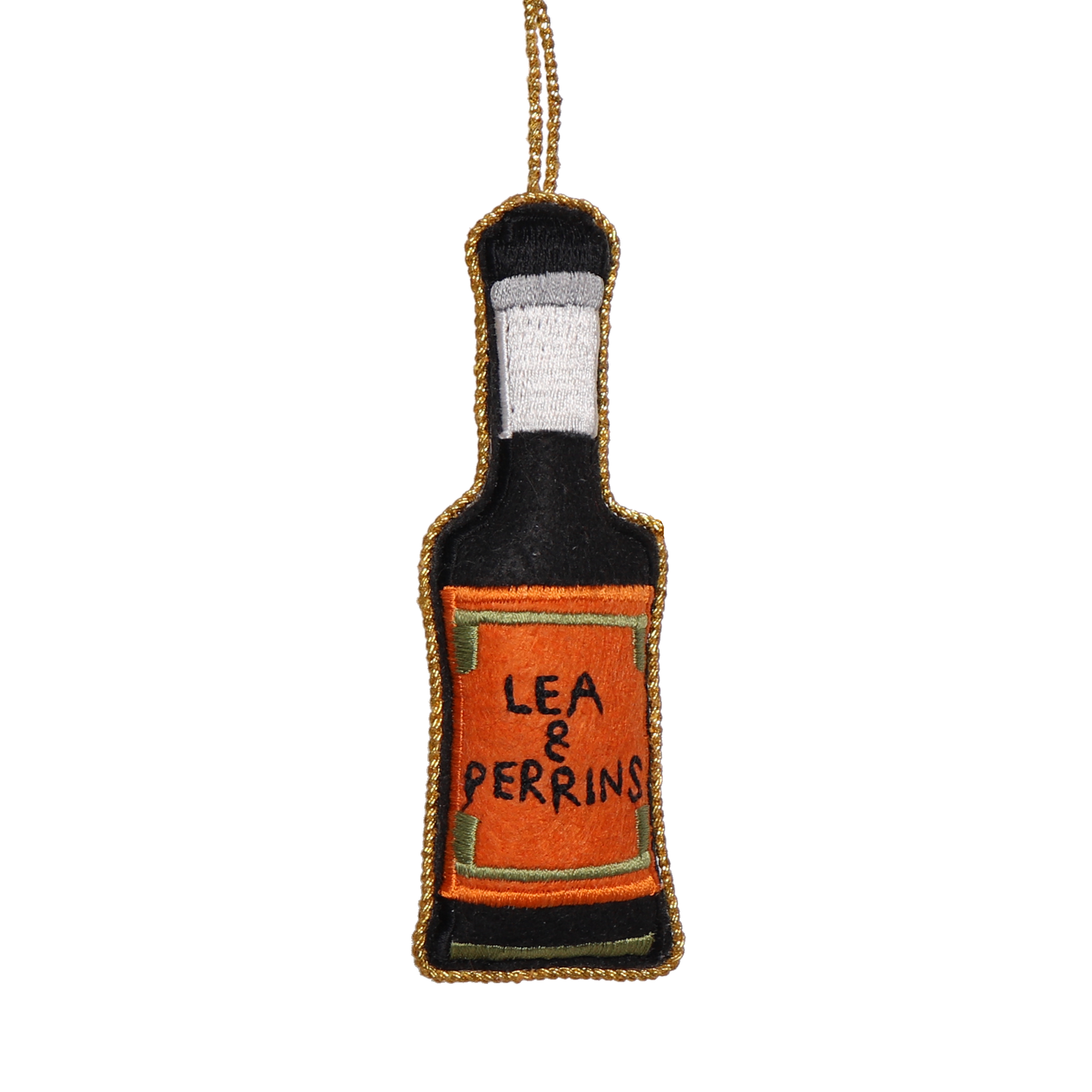 Lea & Perrins Embroidered Decoration, 10cm