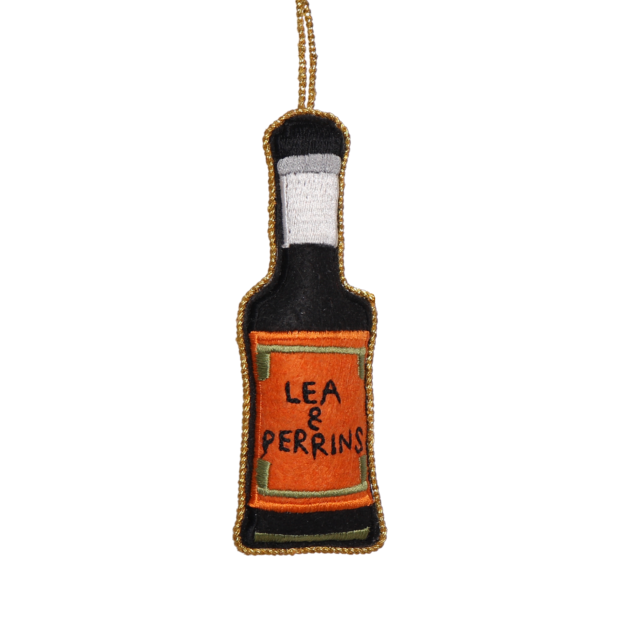 Lea & Perrins Embroidered Decoration, 10cm