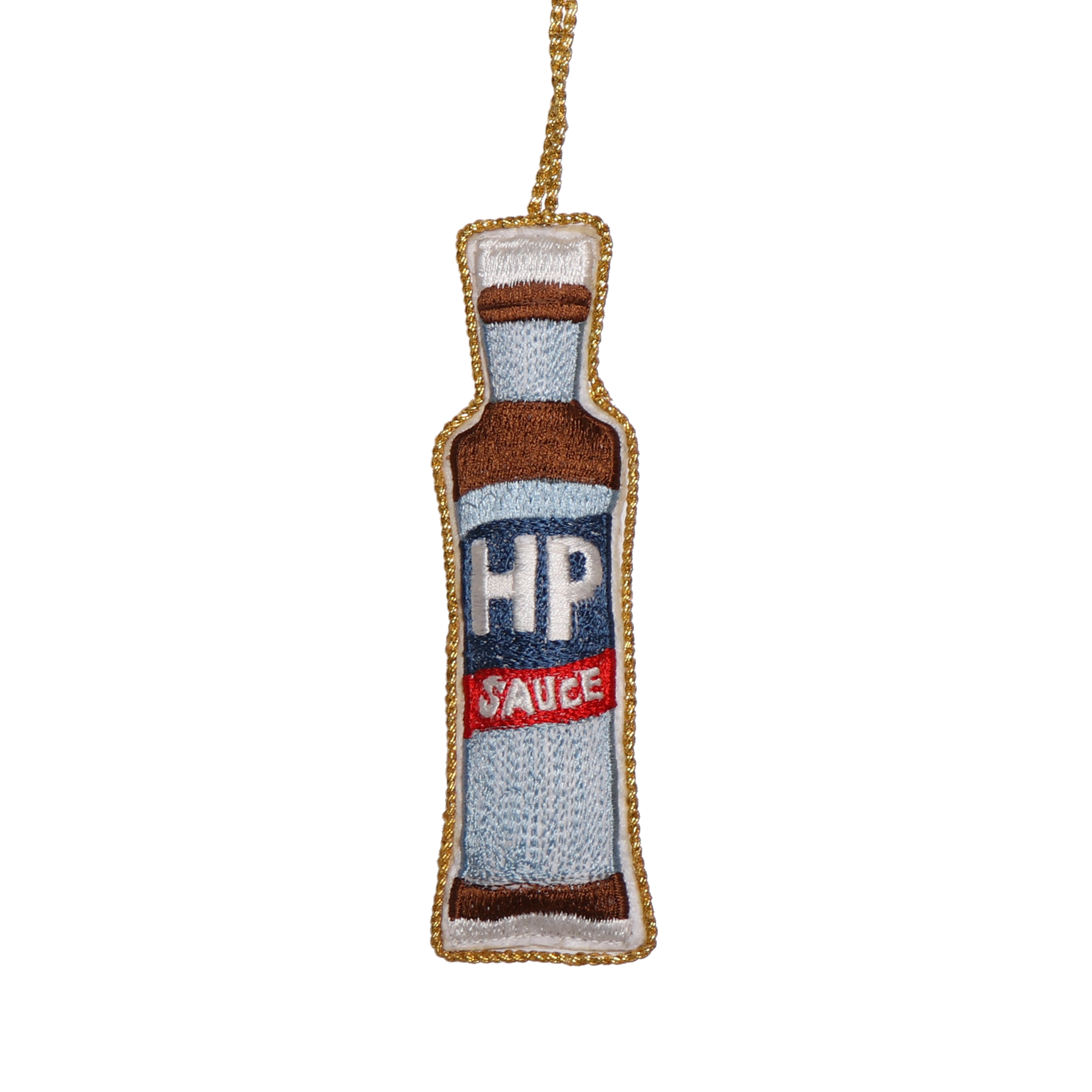 HP Sauce Embroidered Decoration, 10cm