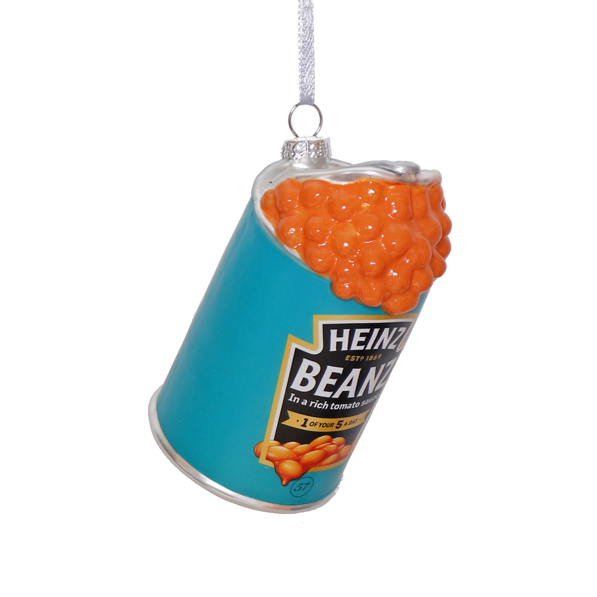 HEINZ Beanz Spill Glass Decoration, 10cm
