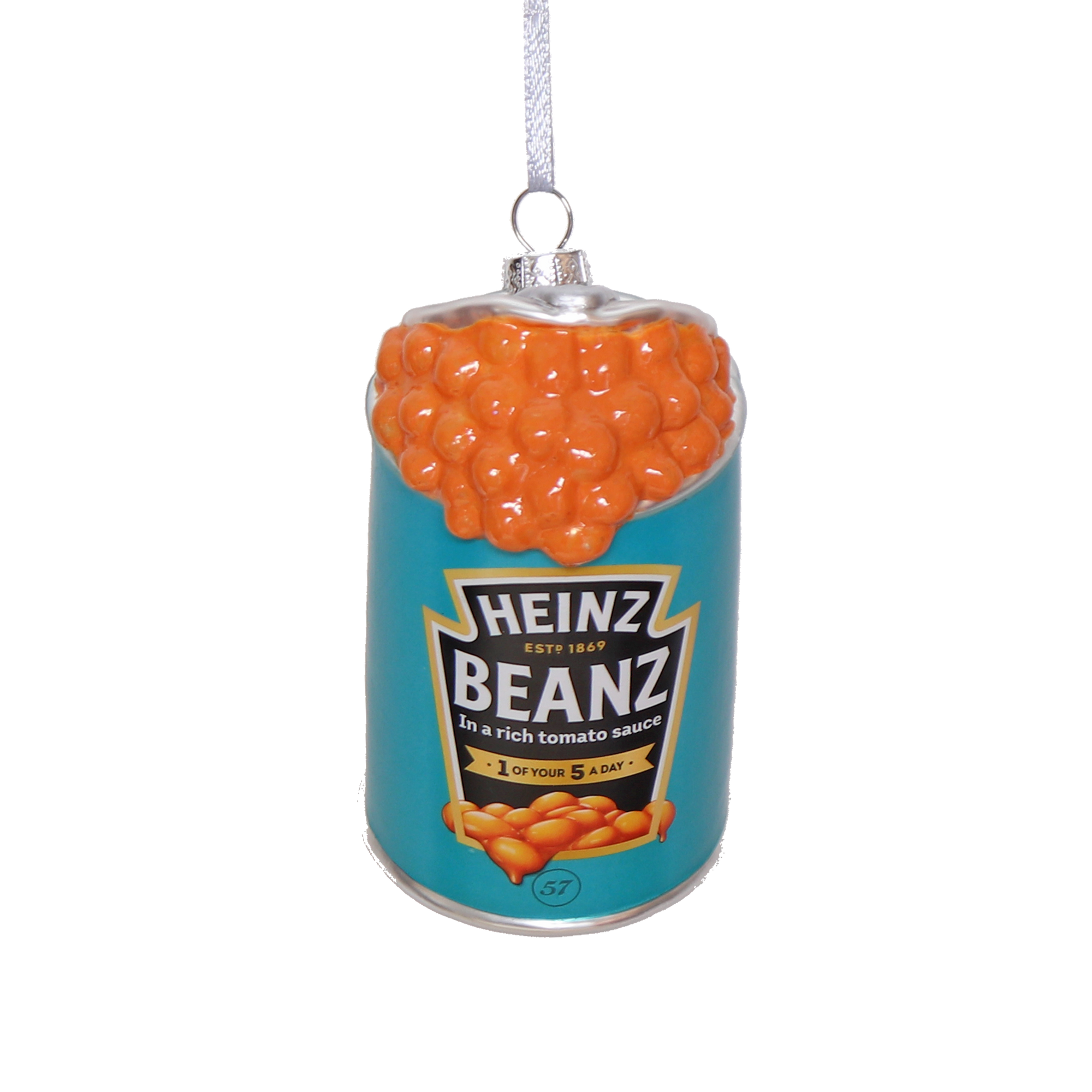HEINZ Beanz Spill Glass Decoration, 10cm