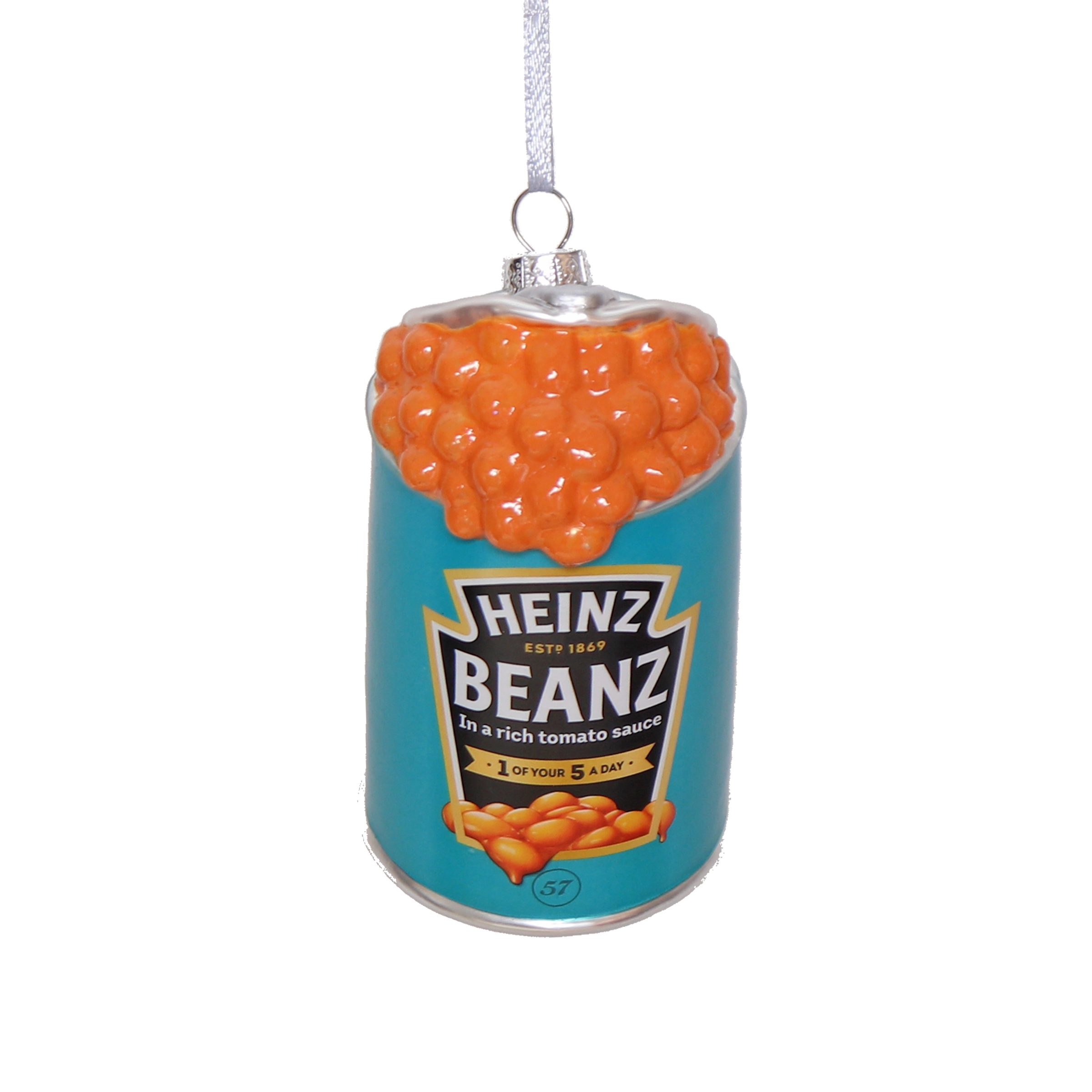 HEINZ Beanz Spill Glass Decoration, 10cm