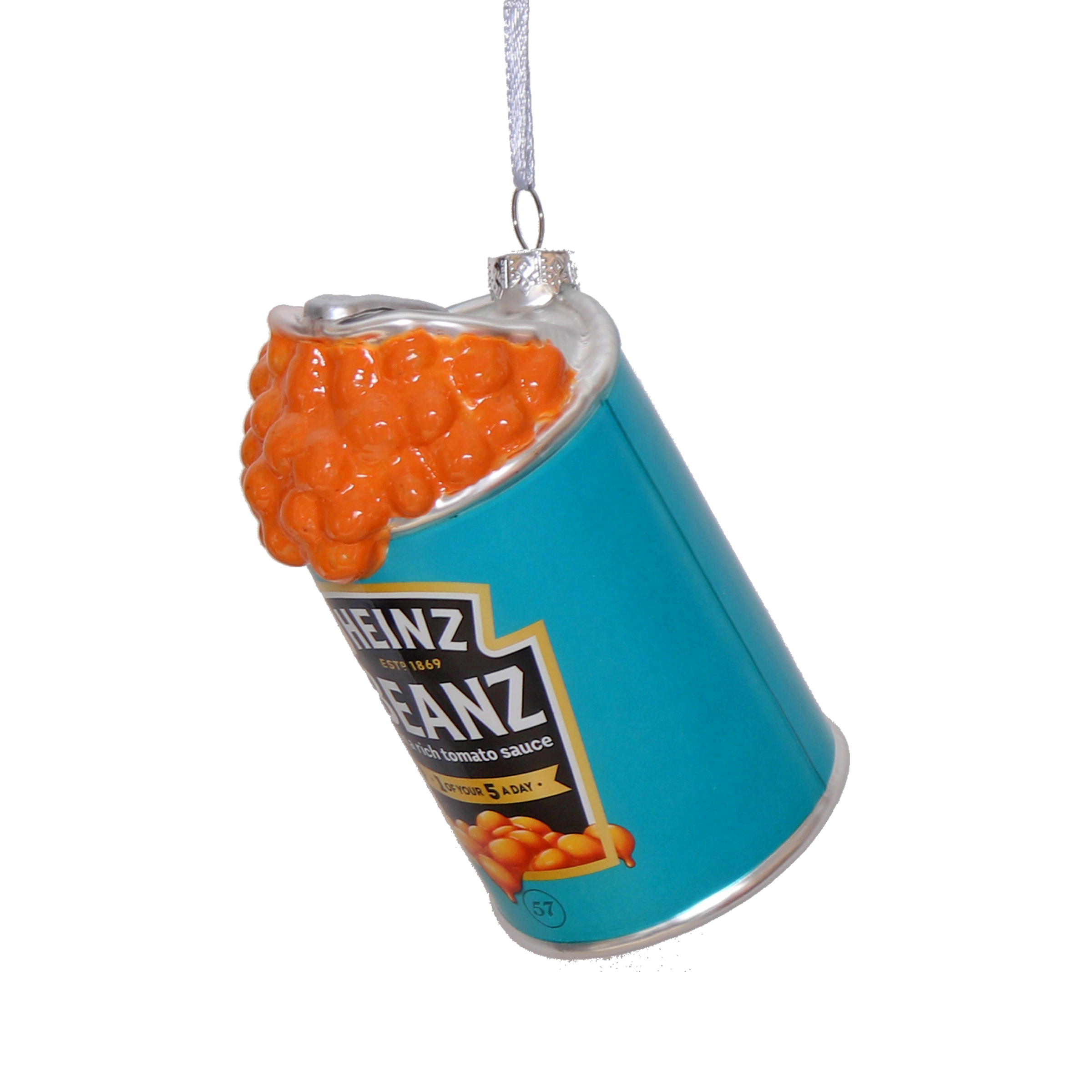 HEINZ Beanz Spill Glass Decoration, 10cm