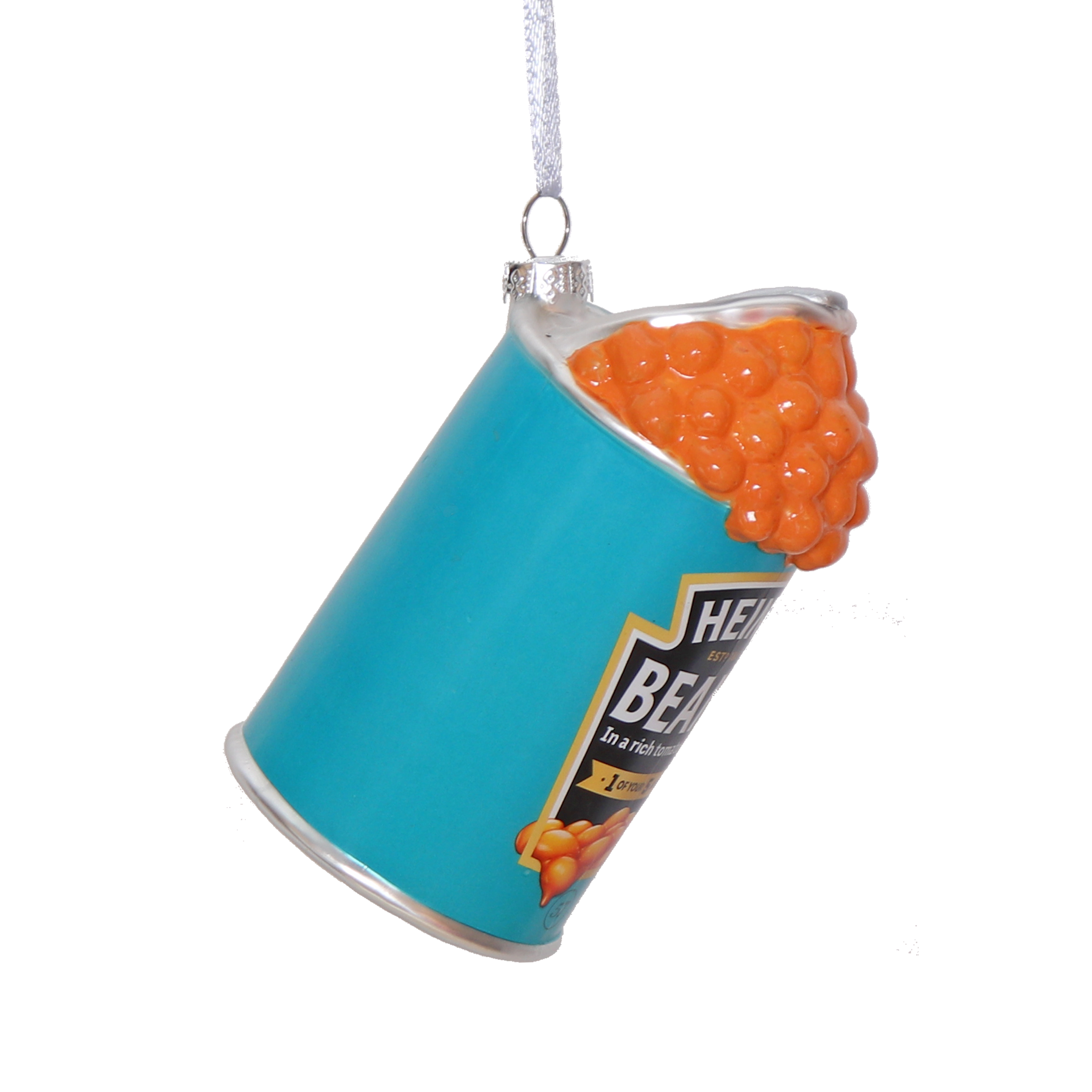 HEINZ Beanz Spill Glass Decoration, 10cm