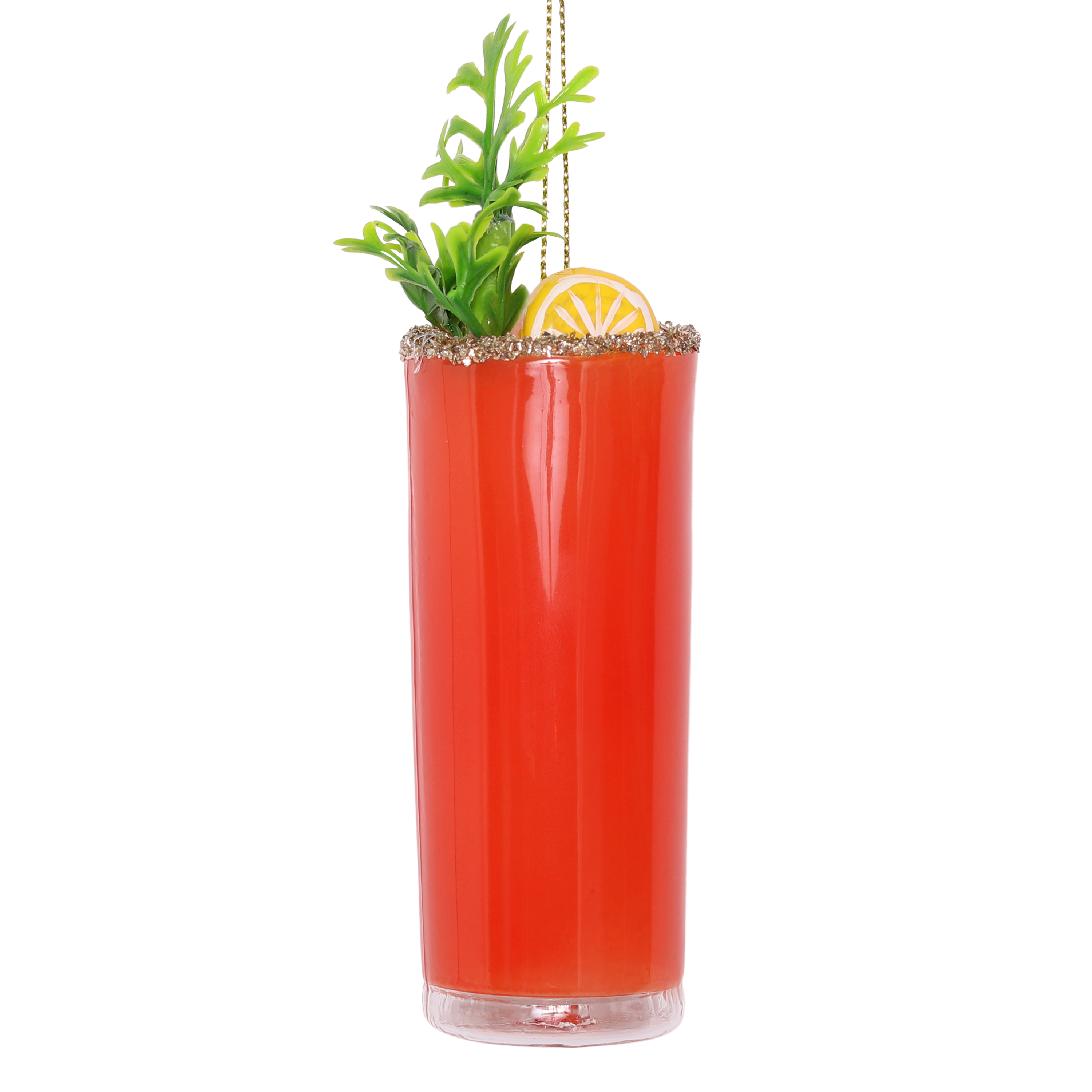 Bloody Mary Glass Decoration, 10cm