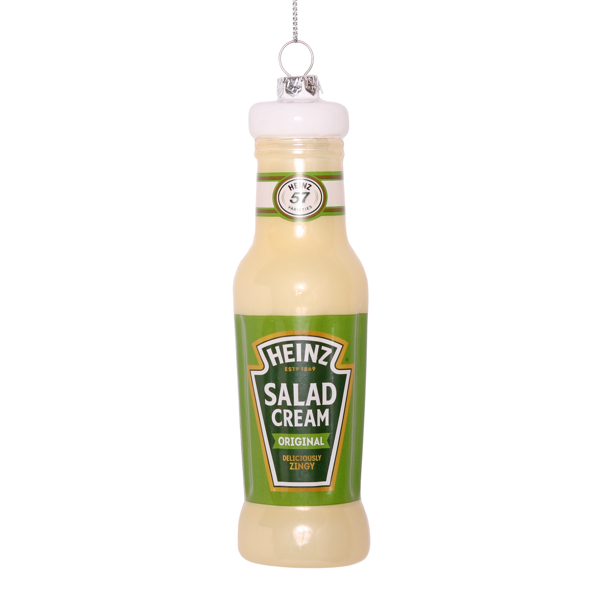 HEINZ Salad Cream Glass Decoration, 14cm