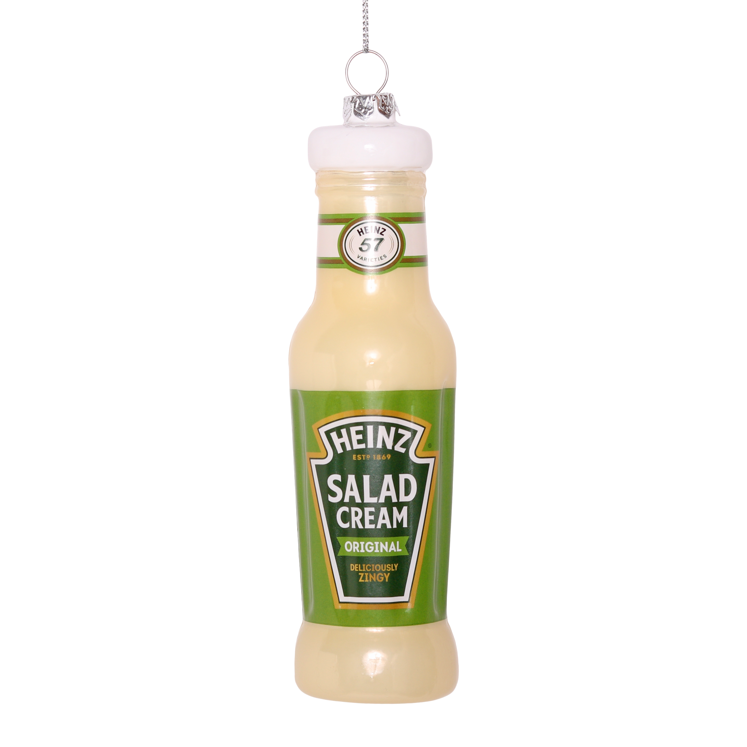 HEINZ Salad Cream Glass Decoration, 14cm